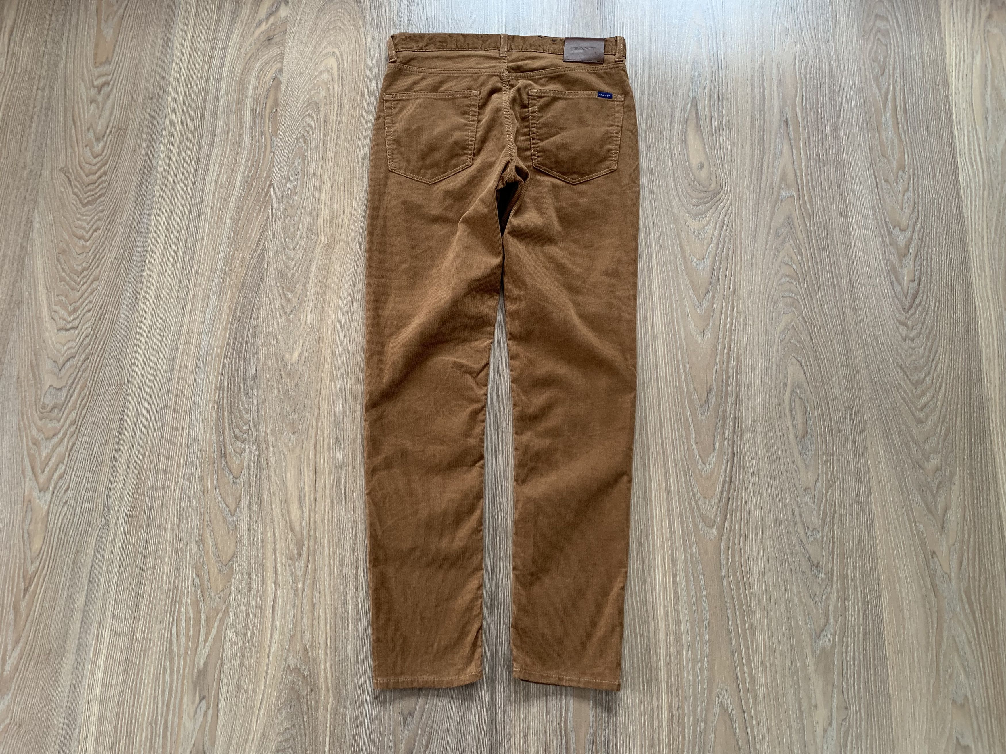 Gant GANT Hayes Slim Brown Corduroy Pants Size US 32 / EU 48 - 3 Thumbnail