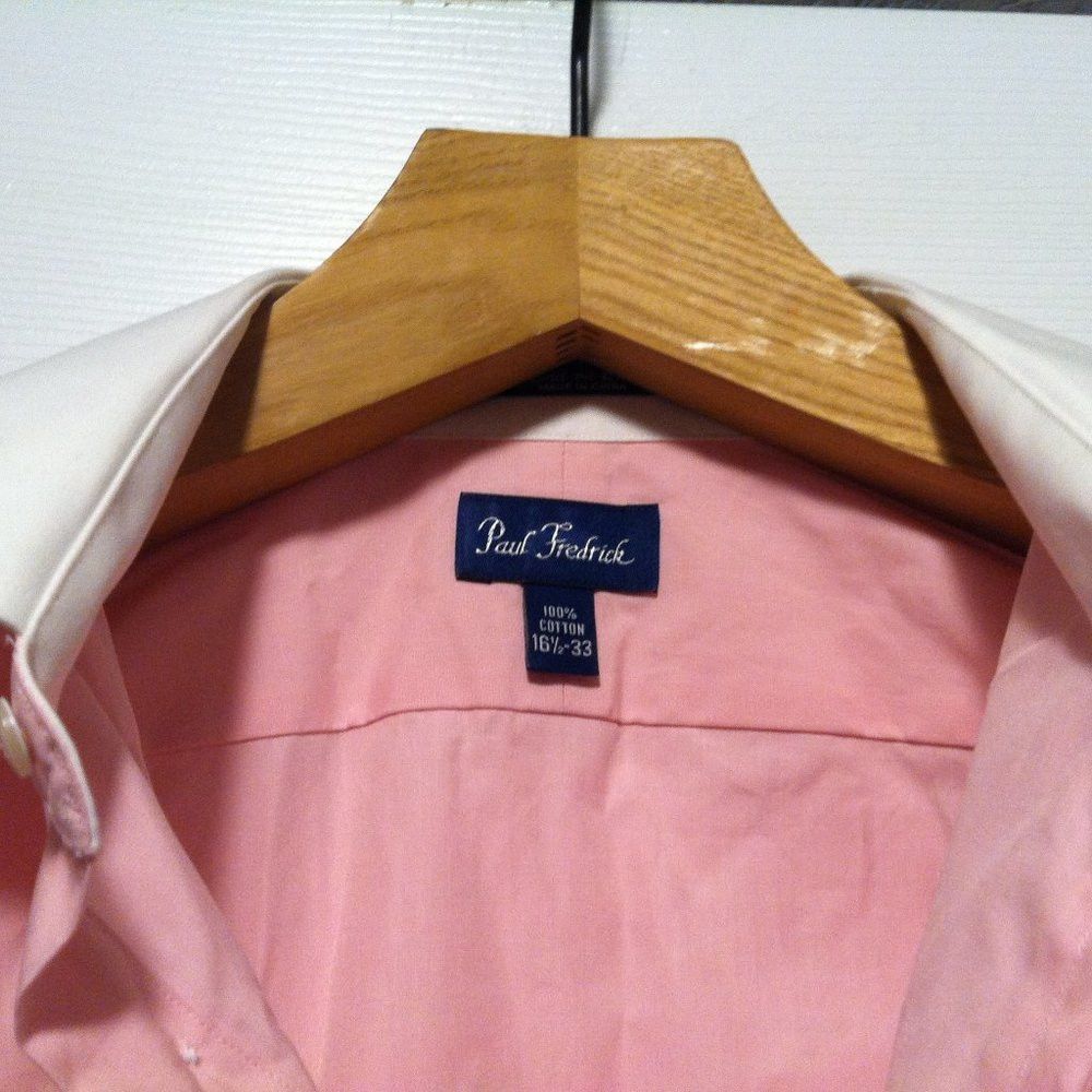 Paul Fredrick PAUL FREDRICK MEN'S 100%COTTON DRESS SHIRT SIZE:16.5/33 Size US L / EU 52-54 / 3 - 5 Thumbnail