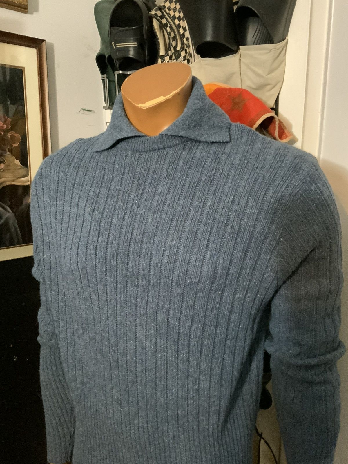 Vintage Vintage 60s 70s Glen Dee Wool Blend Knit Fisherman Sweater Size US L / EU 52-54 / 3 - 8 Thumbnail