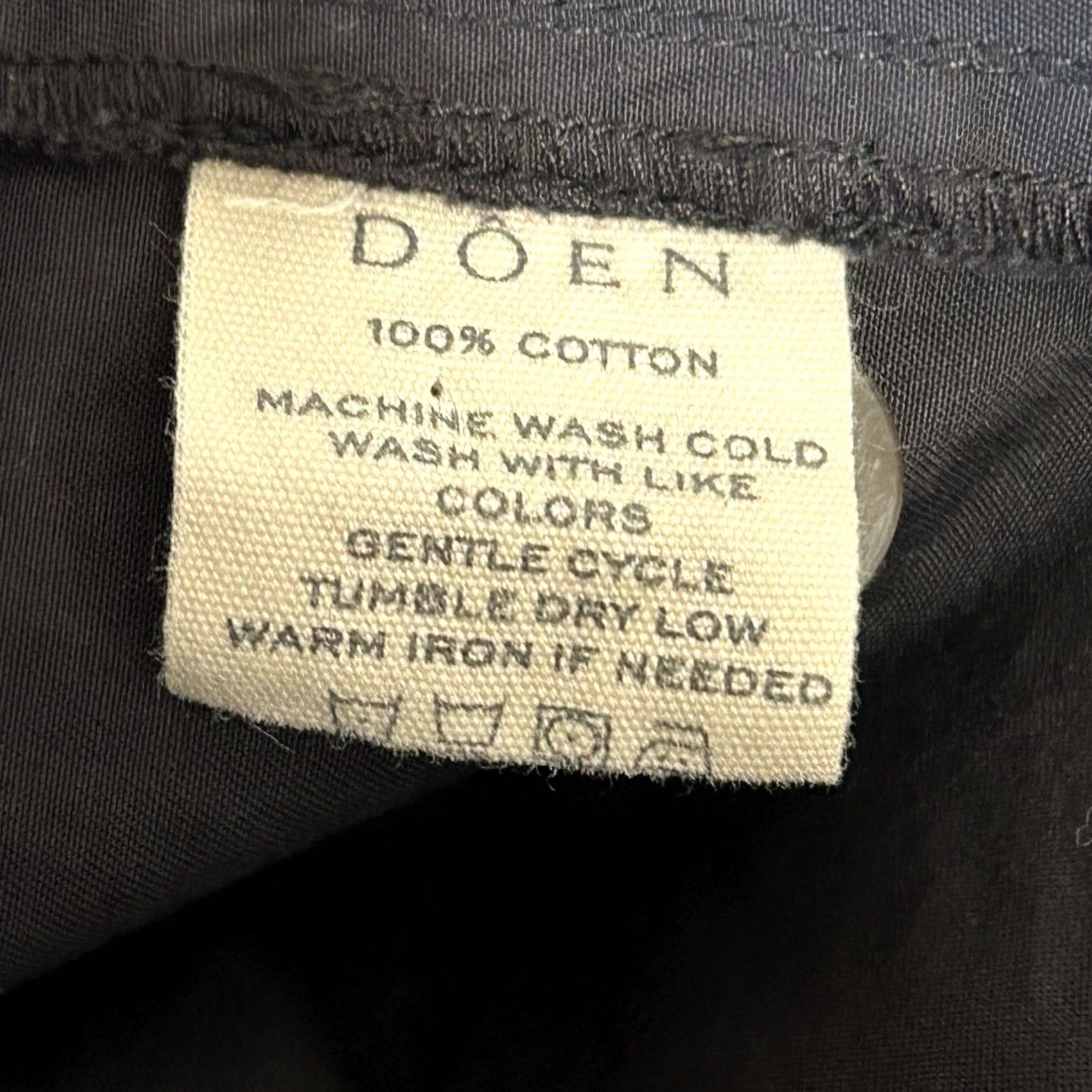Vintage Doen Hilaire Cotton High Waist Wide Leg Cuff Palazzo Trousers Women’s 2 Size 26" / US 2 / IT 38 - 7 Thumbnail