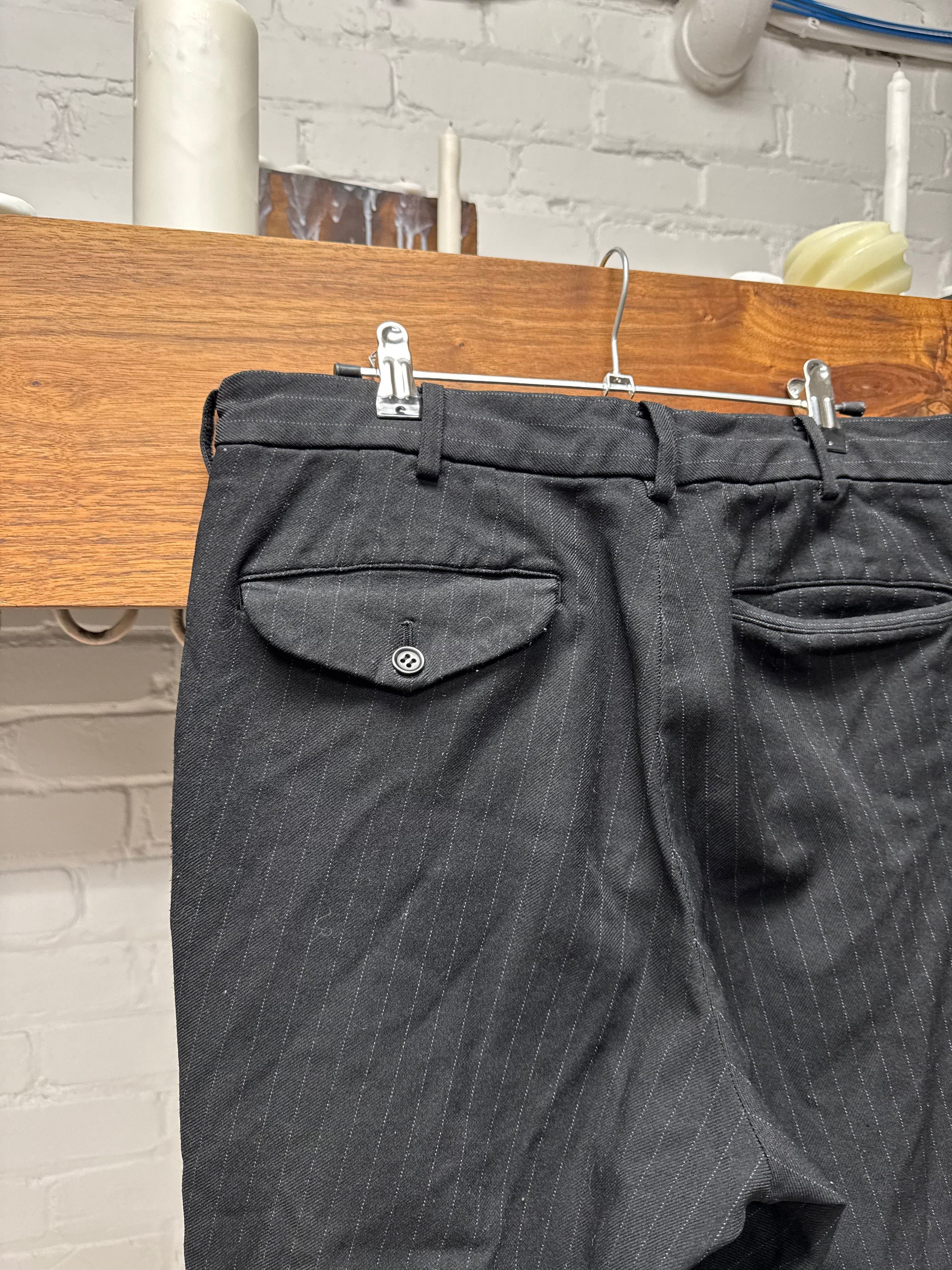 Comme des Garcons Comme Des Garçons BLACK 3/4 Length Pinstripe Pants Size US 33 - 4 Thumbnail