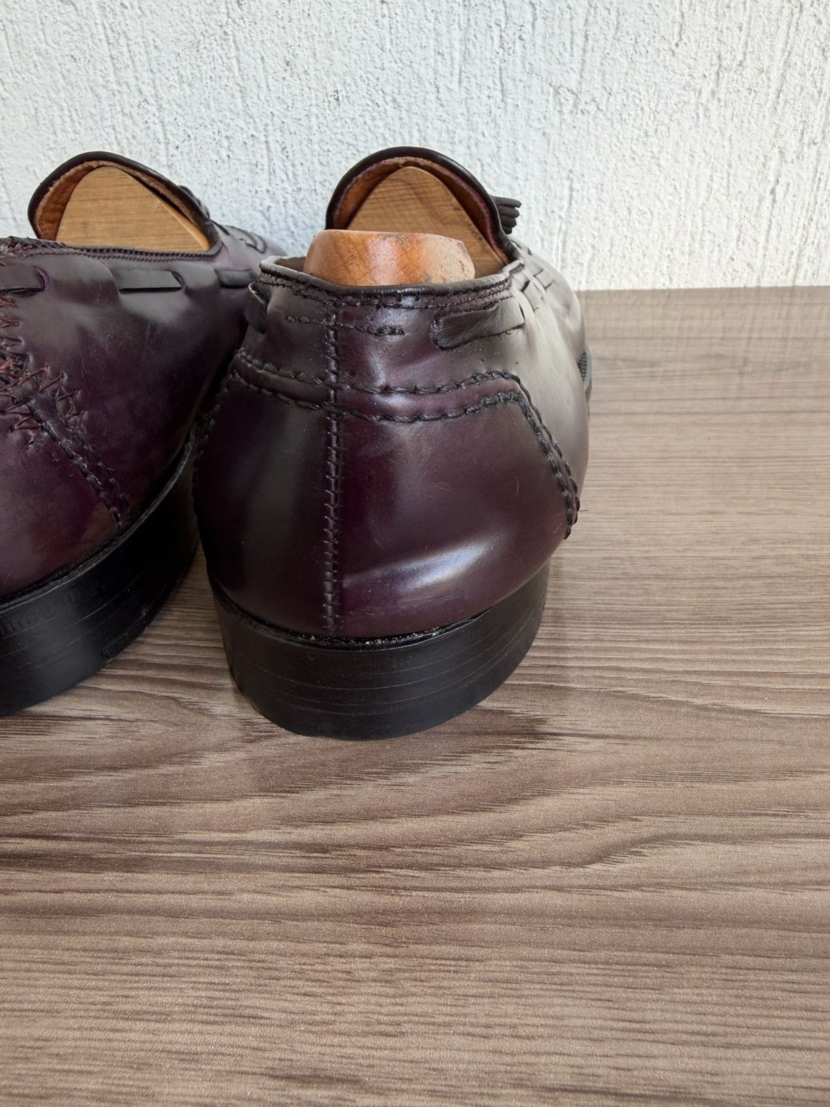 Alden Burgundy shell cordovan tassel loafers by brook brothers Size US 10.5 / EU 43-44 - 20 Thumbnail