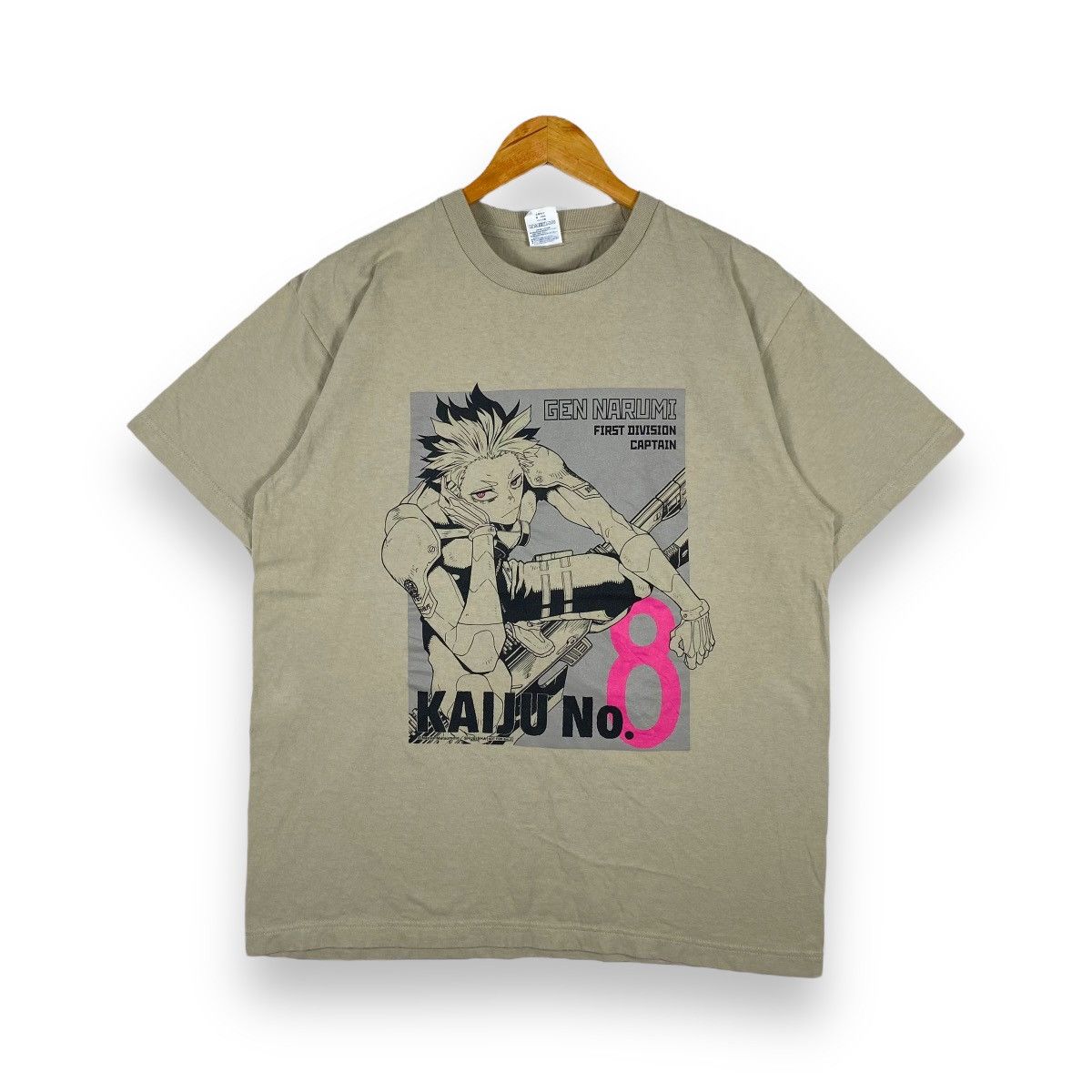 Anime × Japanese Brand KAIJU NO.8 Gen Narumi First Division Captain Anime Tee Size US L / EU 52-54 / 3 - 1 Thumbnail