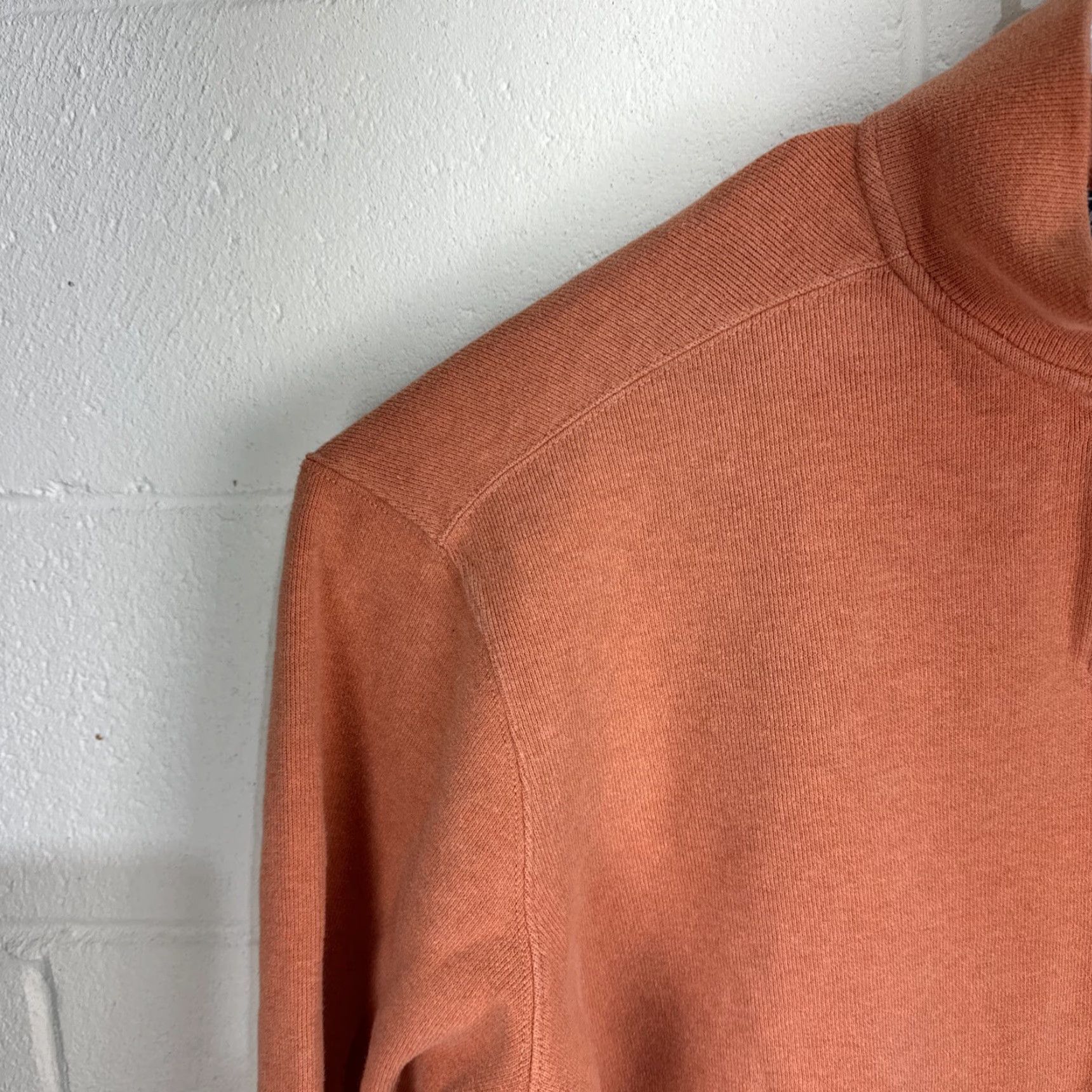 Polo Ralph Lauren Polo Ralph Lauren Sweater Men's 2XL Orange 1/4 Zip Knit Pony Logo Cotton Mock Neck Pullover Size US XXL / EU 58 / 5 - 5 Thumbnail