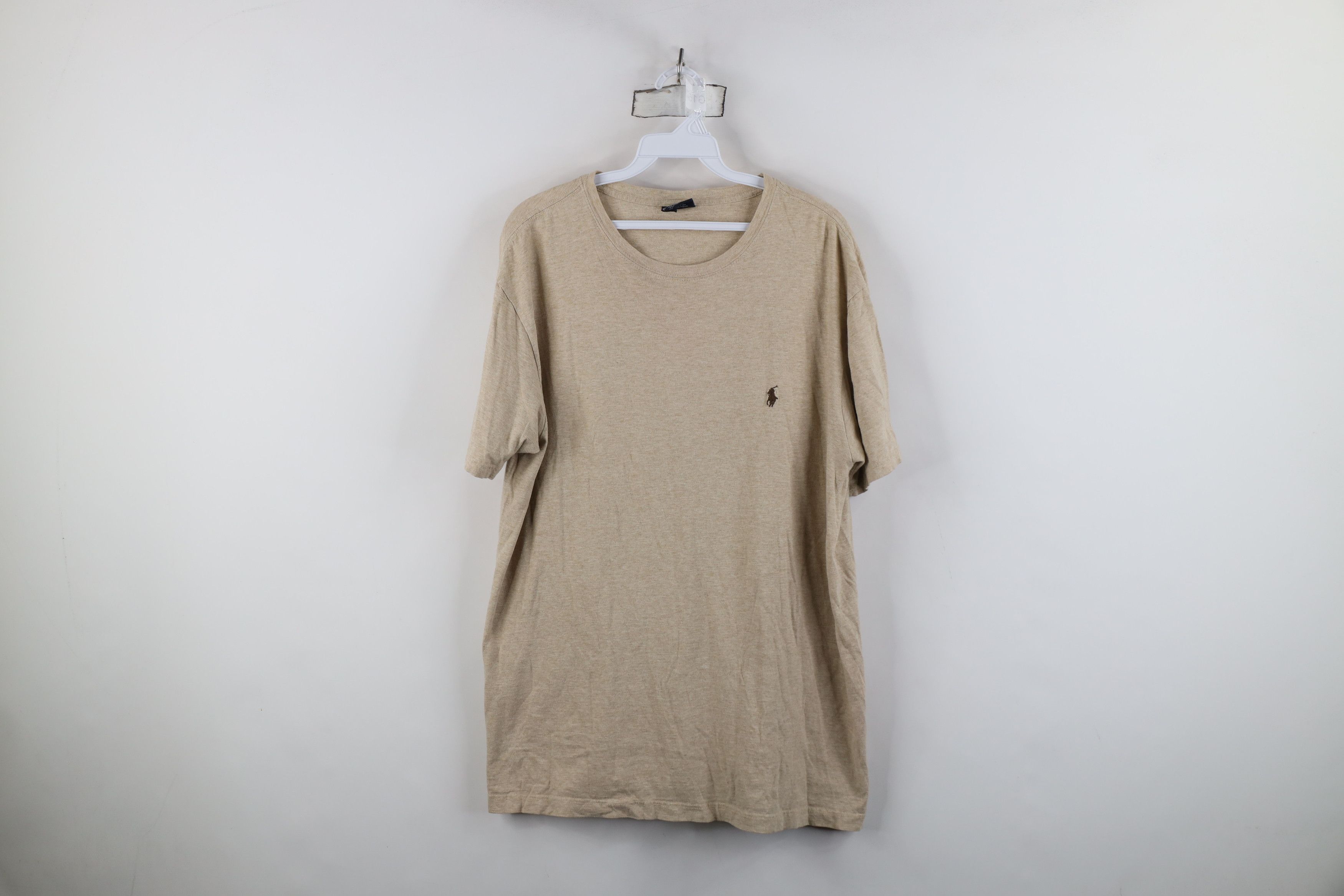 Ralph Lauren Vintage 90s Ralph Lauren Short Sleeve T-Shirt Heather Brown Size US M / EU 48-50 / 2 - 1 Thumbnail