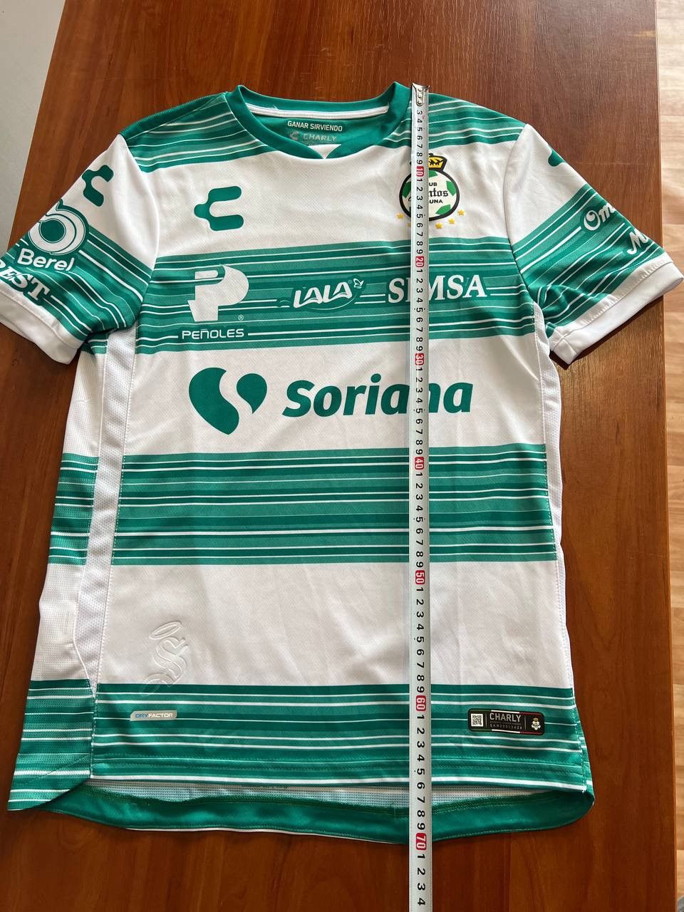 Sports Specialties 2021/22 SANTOS LAGUNA HOME RARE SOCCER JERSEY SHIRT CHARLY Size US S / EU 44-46 / 1 - 14 Thumbnail