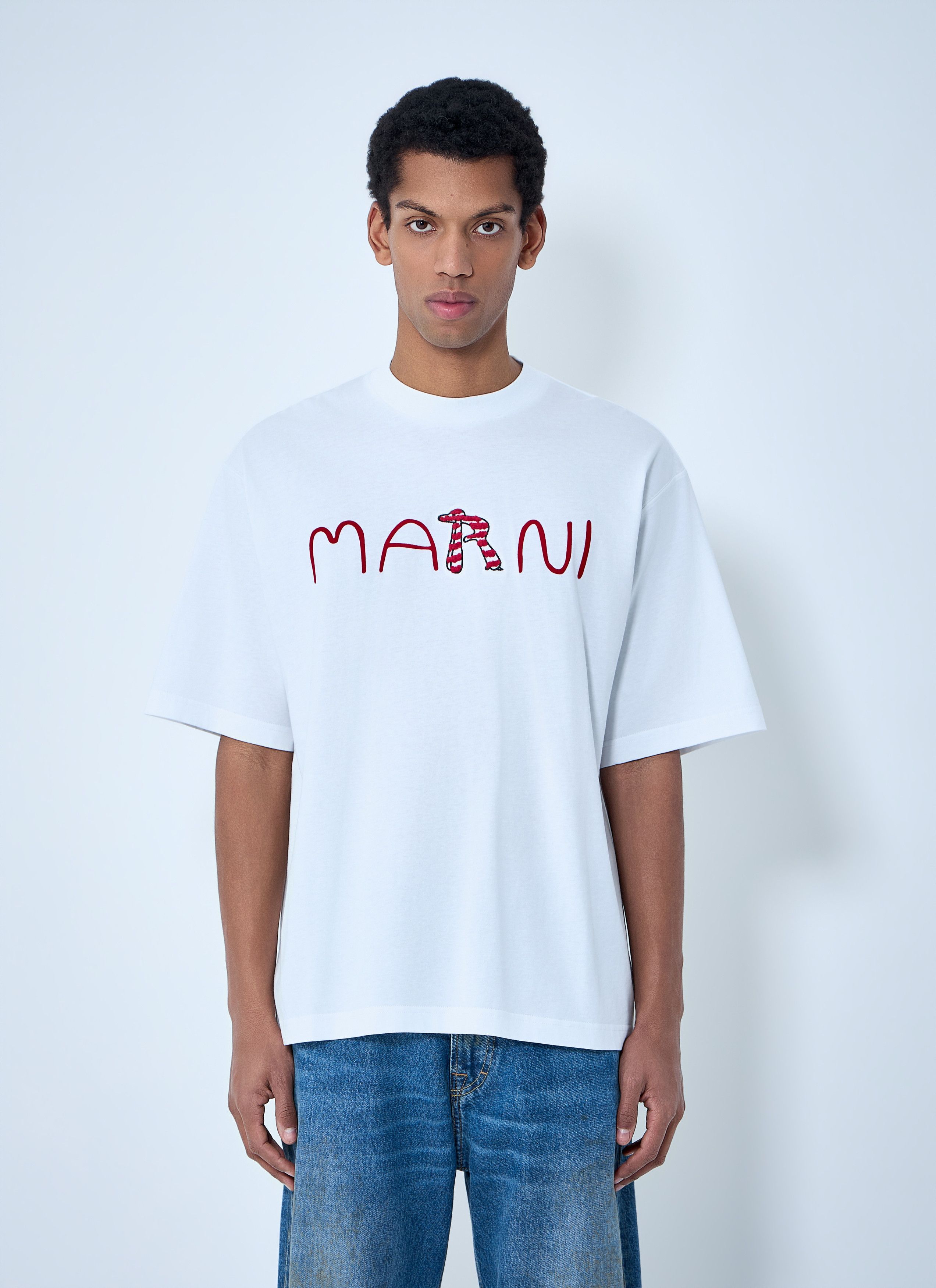 Marni Logo Motif T-Shirt Size US L / EU 52-54 / 3 - 1 Thumbnail