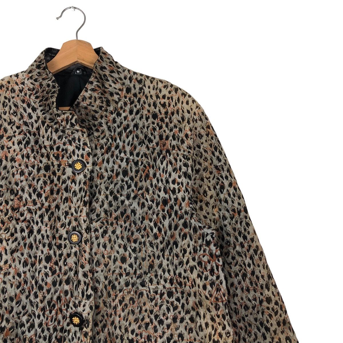 Japanese Brand 🔥Vintage Leather Jacket Long Partina Tokyo Leopord Design Size US M / EU 48-50 / 2 - 6 Thumbnail