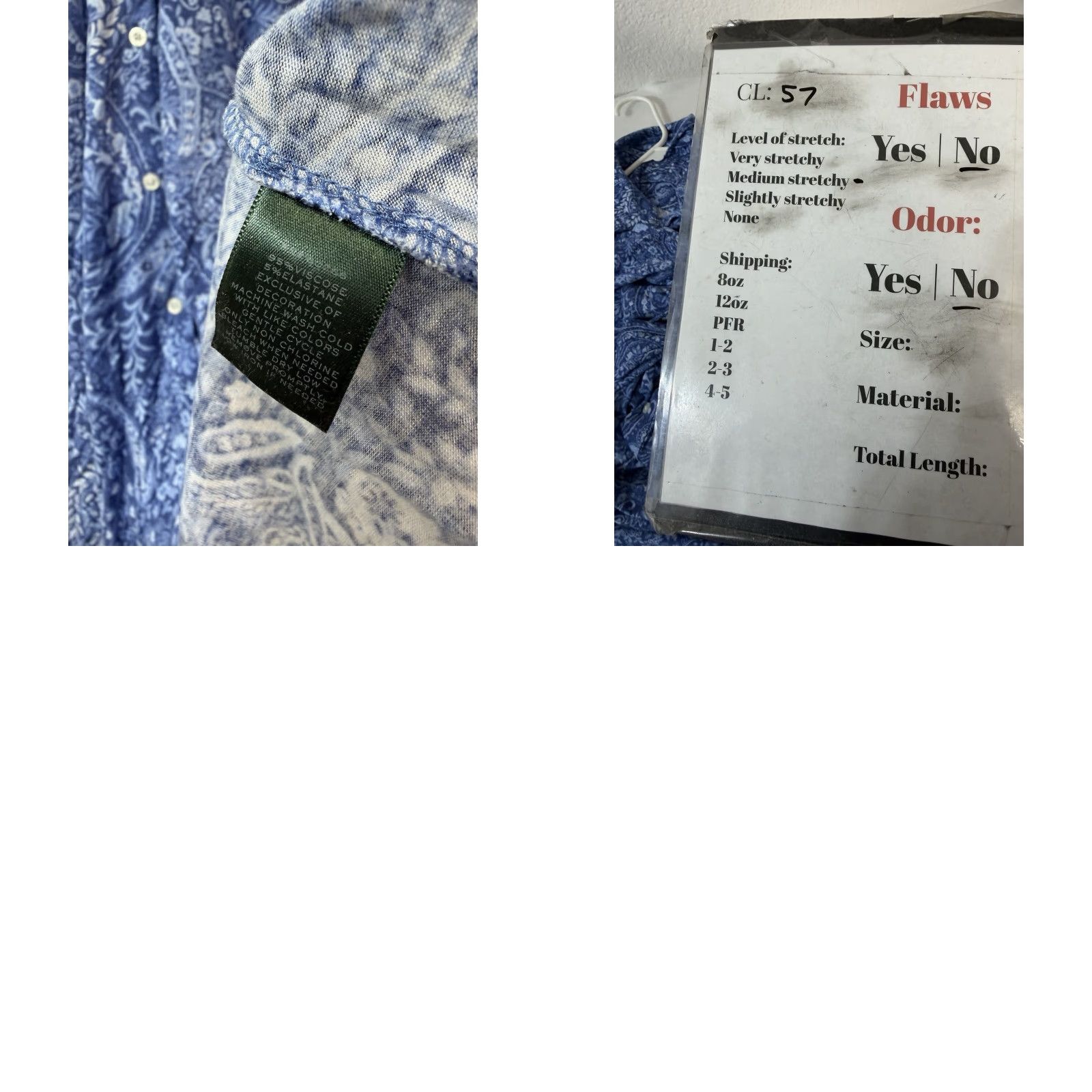 Ralph Lauren Lauren Ralph Lauren Blue Paisley “His Shirt” Night Gown Long Sleep Shirt Sz M Women XS? Size M / US 6-8 / IT 42-44 - 8 Thumbnail