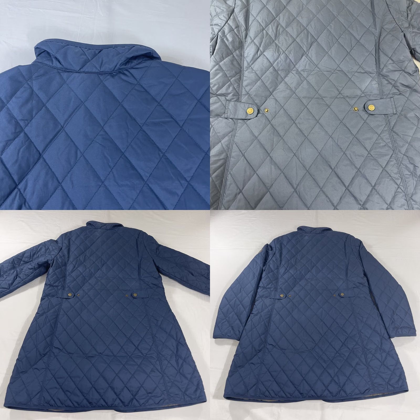 Eddie Bauer VINTAGE Eddie Bauer Women's XL Sportshop Long Jacket Quilted Navy Blue Coat Snap Button All Seasons Pockets Fall Winter Spring Mens Womens Girls Boys Size XL / US 12-14 / IT 48-50 - 11 Thumbnail