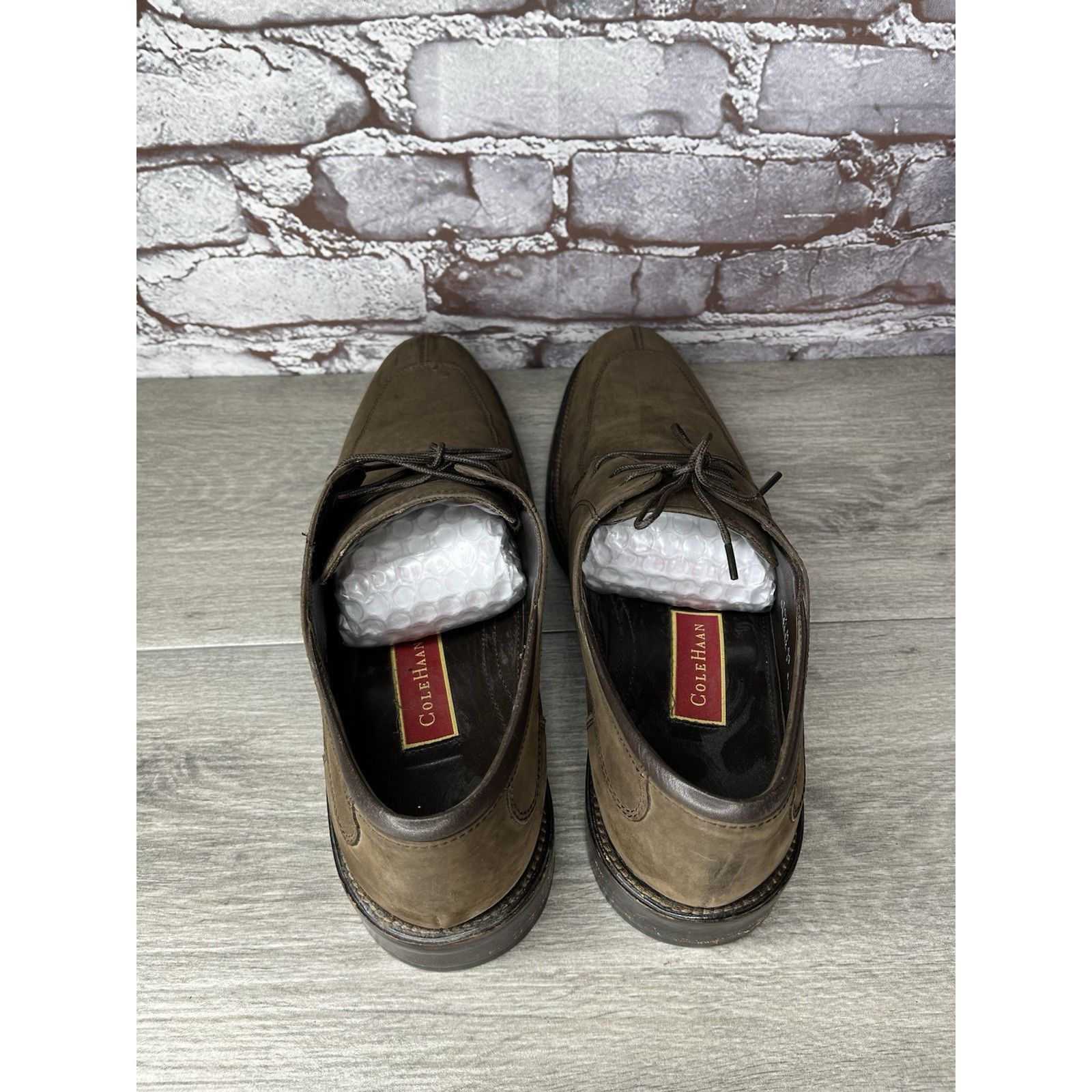 Cole Haan Cole Haan Brown Nubuck Leather Split Oxfords Waterproof Shoe Size US 10.5 / EU 43-44 - 6 Thumbnail