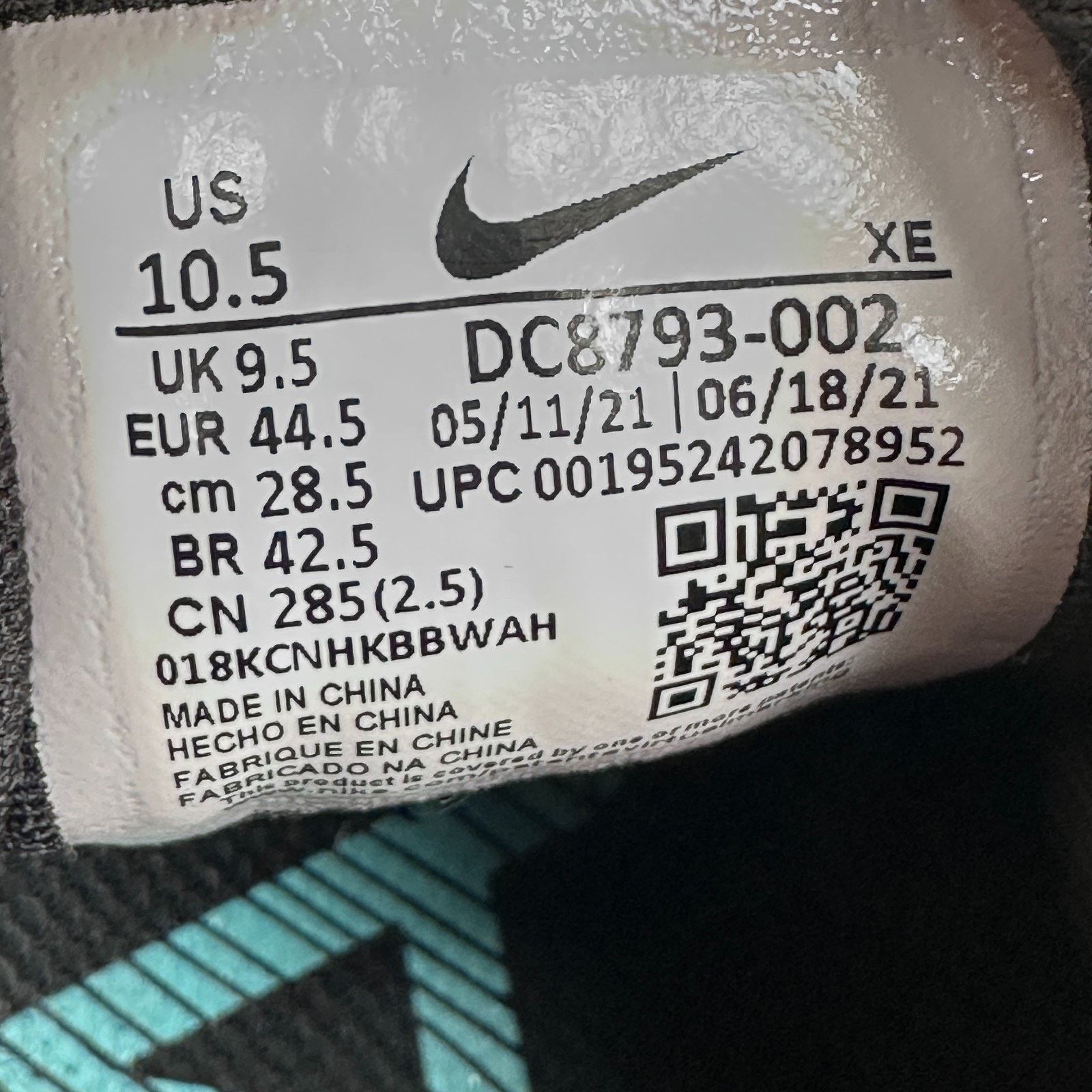 Nike Nike Air Trail 3 GTX Men’s US 10.5 Black Sneakers DC8793-002 Size US 10.5 / EU 43-44 - 7 Thumbnail