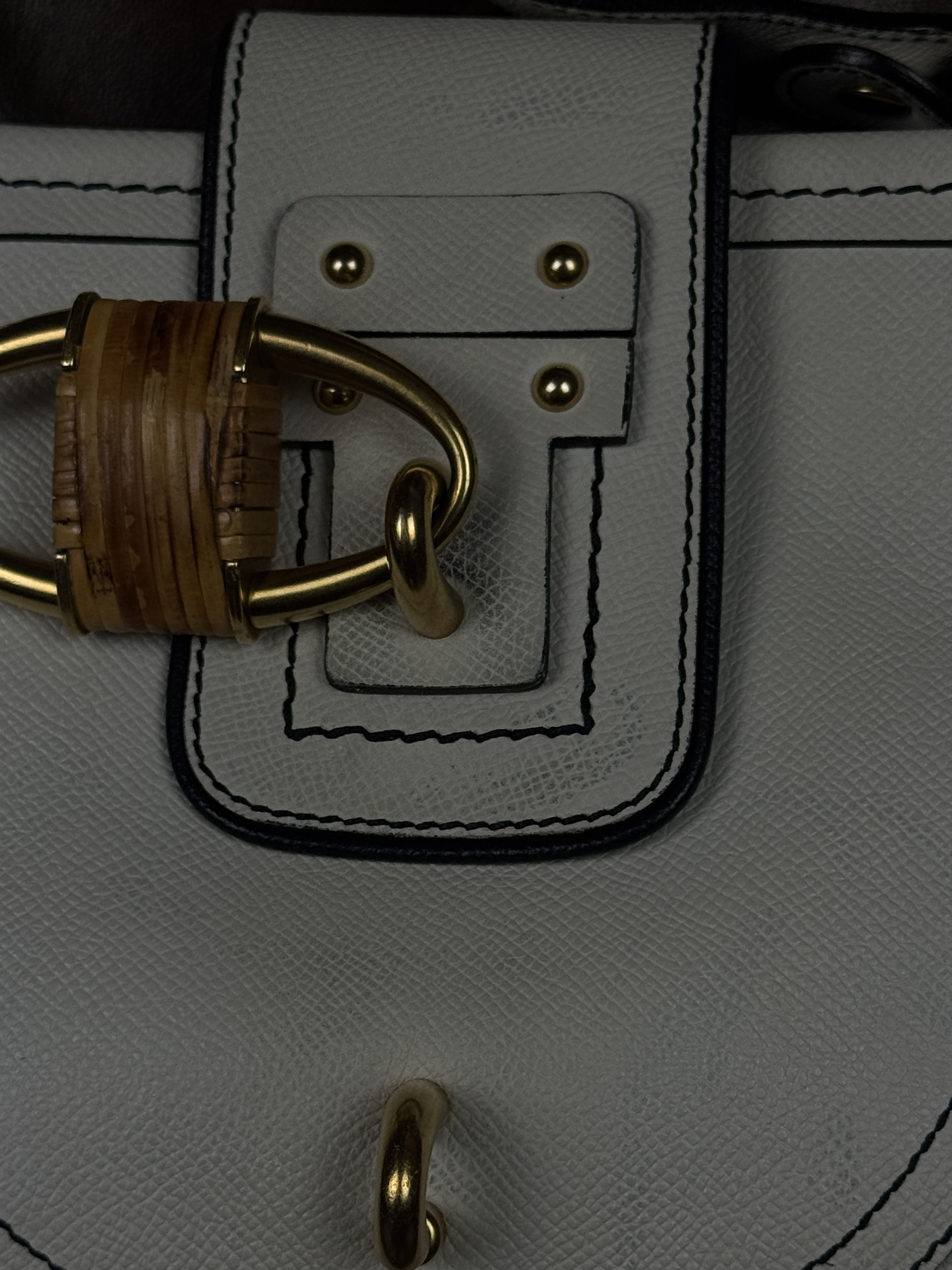 Salvatore Ferragamo Beautiful Vintage White Leather Salvatore Ferragamo Bag Size ONE SIZE - 11 Thumbnail