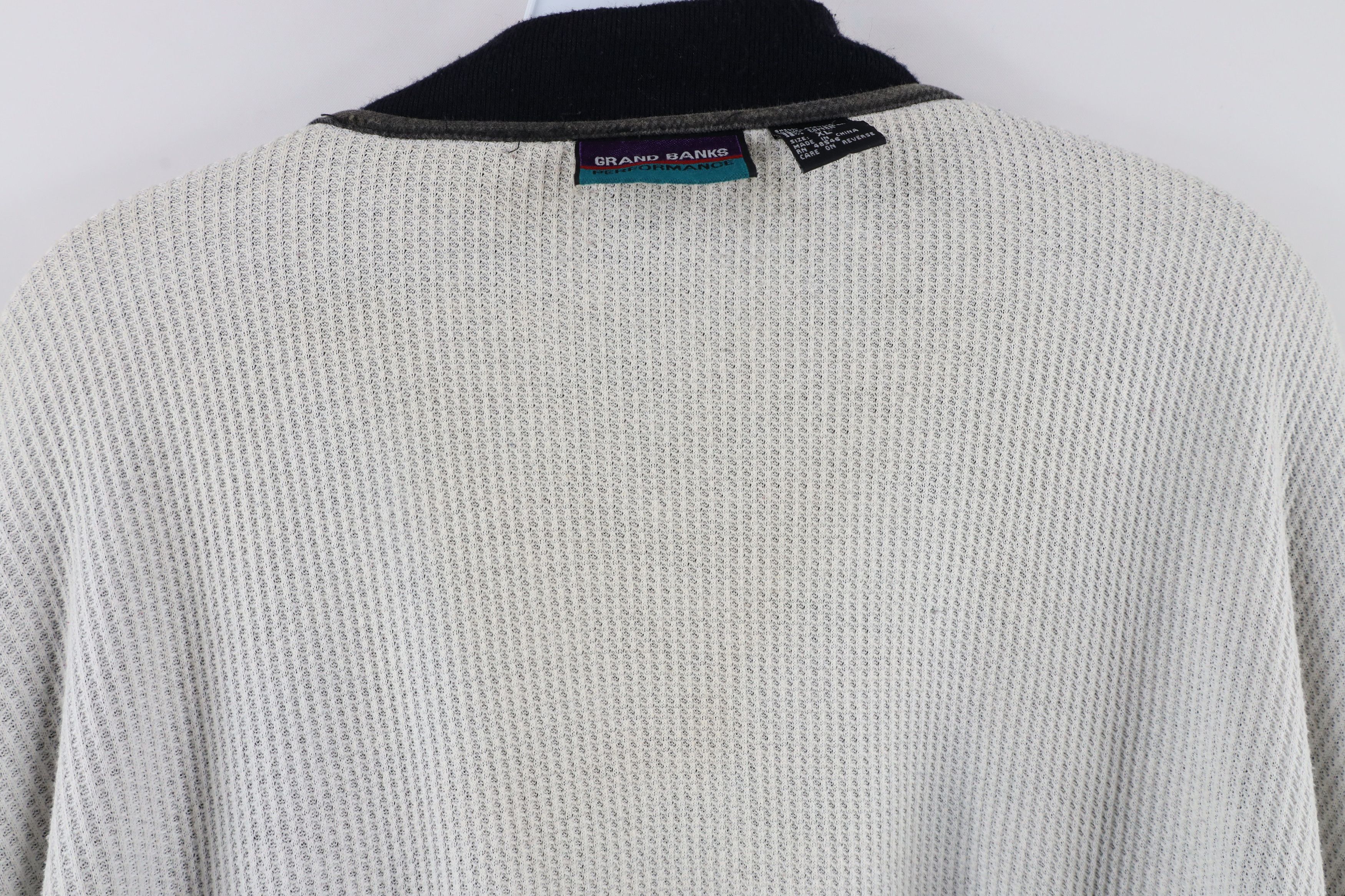 Vintage Vintage 90s Streetwear Wall Thermal Lined Henley Sweatshirt Size US XL / EU 56 / 4 - 14 Thumbnail