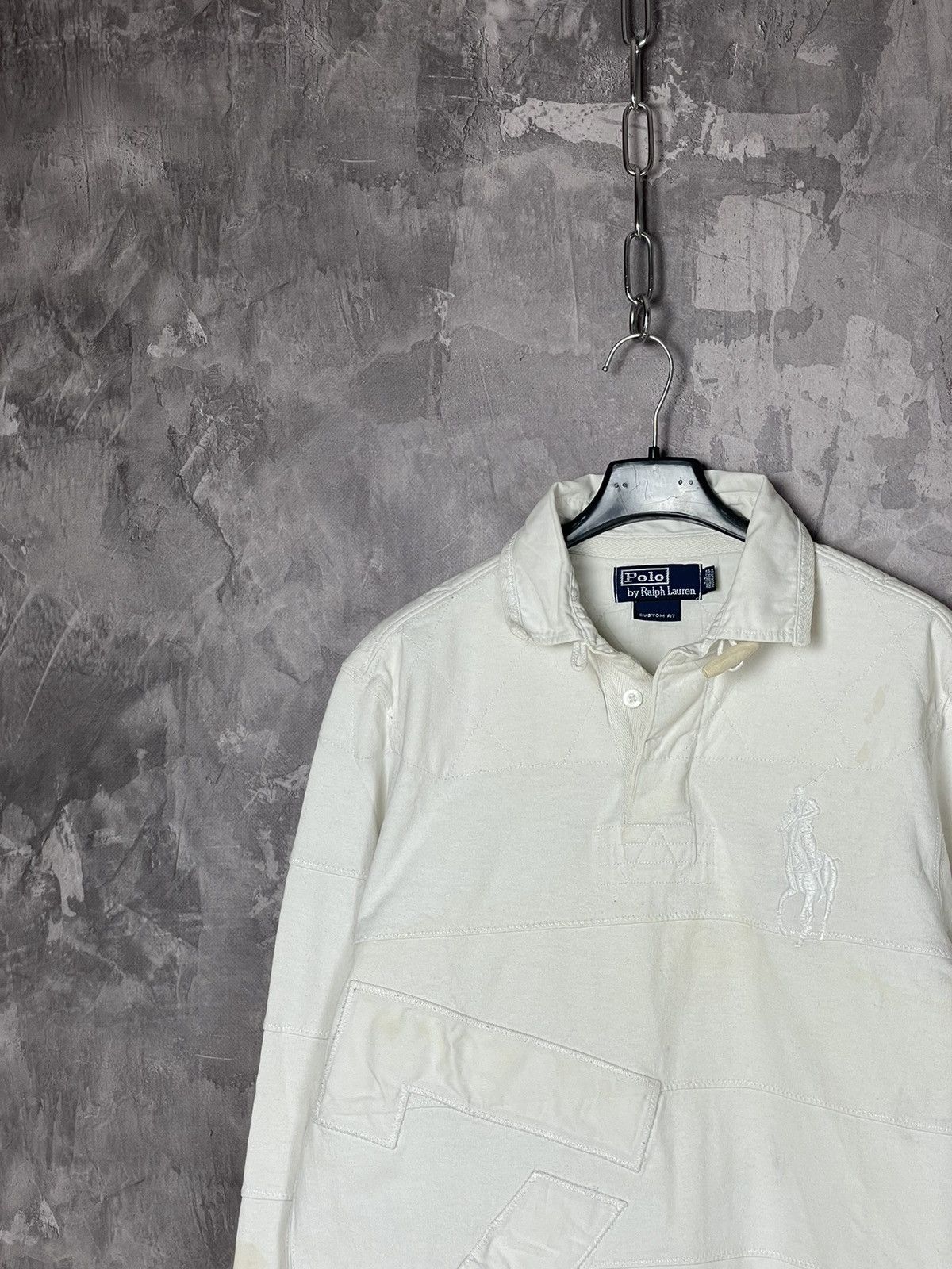 Polo Ralph Lauren × Rugby Ralph Lauren Vintage Rugby Long Sleeve Polo Ralph Lauren PRL #7 Big Logo Size US M / EU 48-50 / 2 - 3 Thumbnail