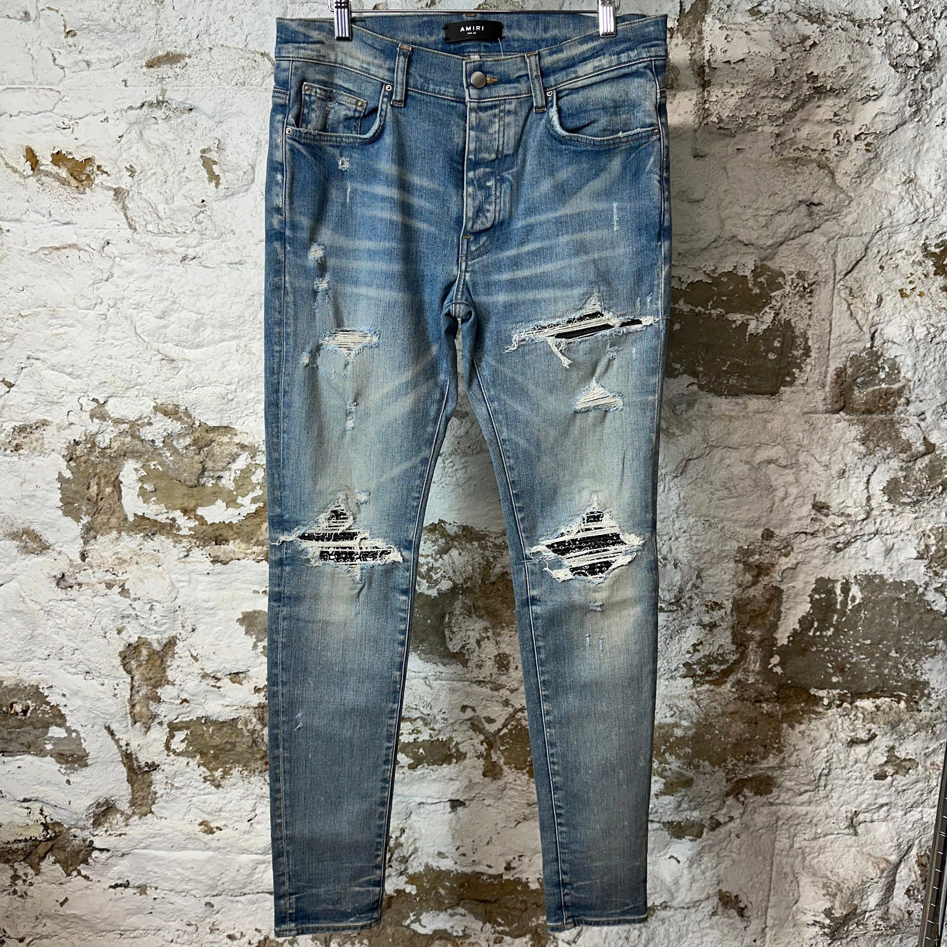Amiri Black & Blue mx 1 amiri jeans, size 32 with tag | Grailed