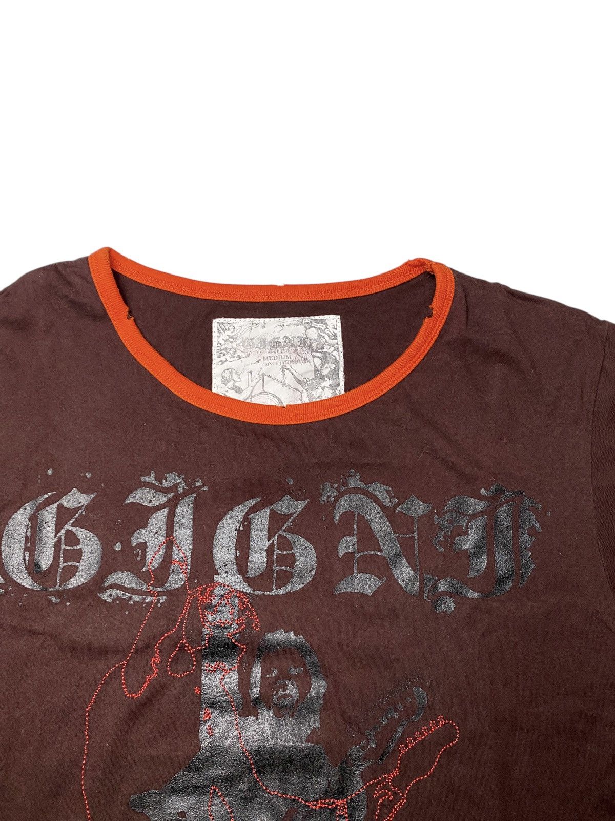 If Six Was Nine Gigni Rock Punk Ringer Y2K Tshirt Size US M / EU 48-50 / 2 - 4 Thumbnail