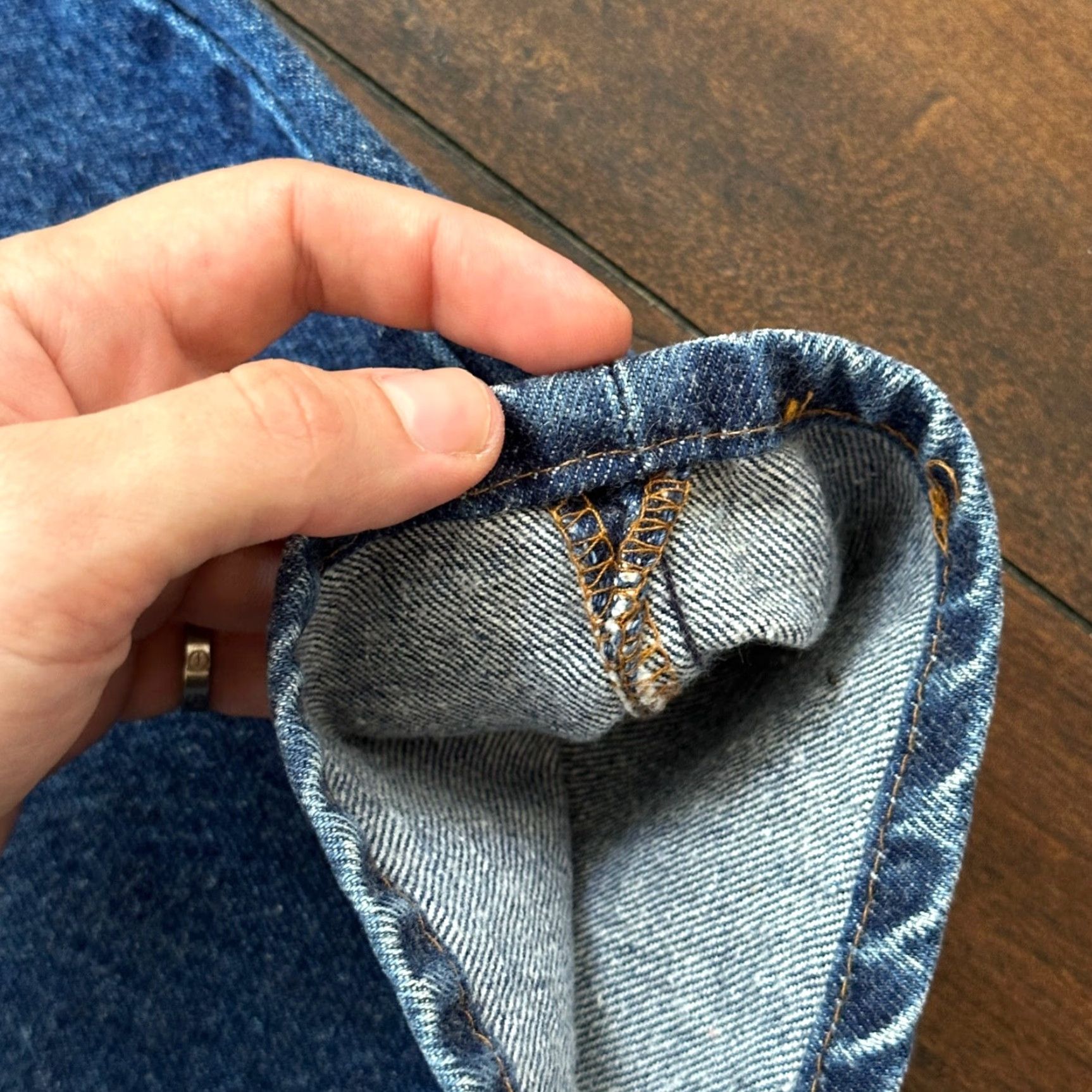 Levi's VINTAGE Levi's 501 Jeans - Button Fly - 38x36 - Light Blue Denim - Men’s Straight Fit, 80s/90s Era, USA Tag, Regular Rise, Cotton Denim, 501 Series Size US 38 / EU 54 - 6 Thumbnail