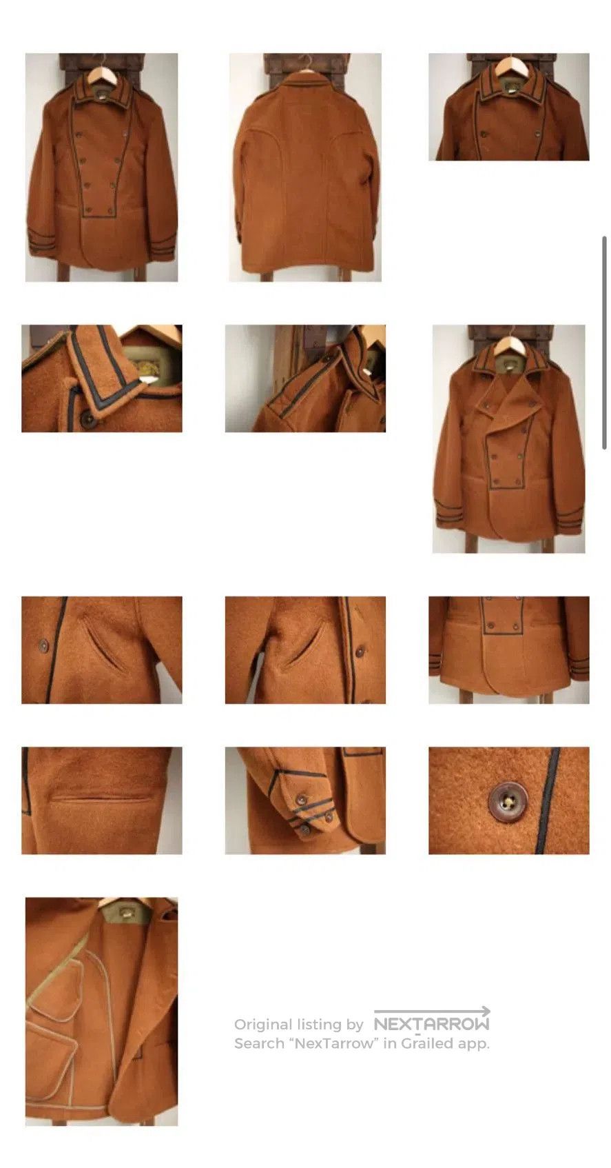 Japanese Brand khaki seaman's deck coat "san pablo". Size US S / EU 44-46 / 1 - 2 Thumbnail