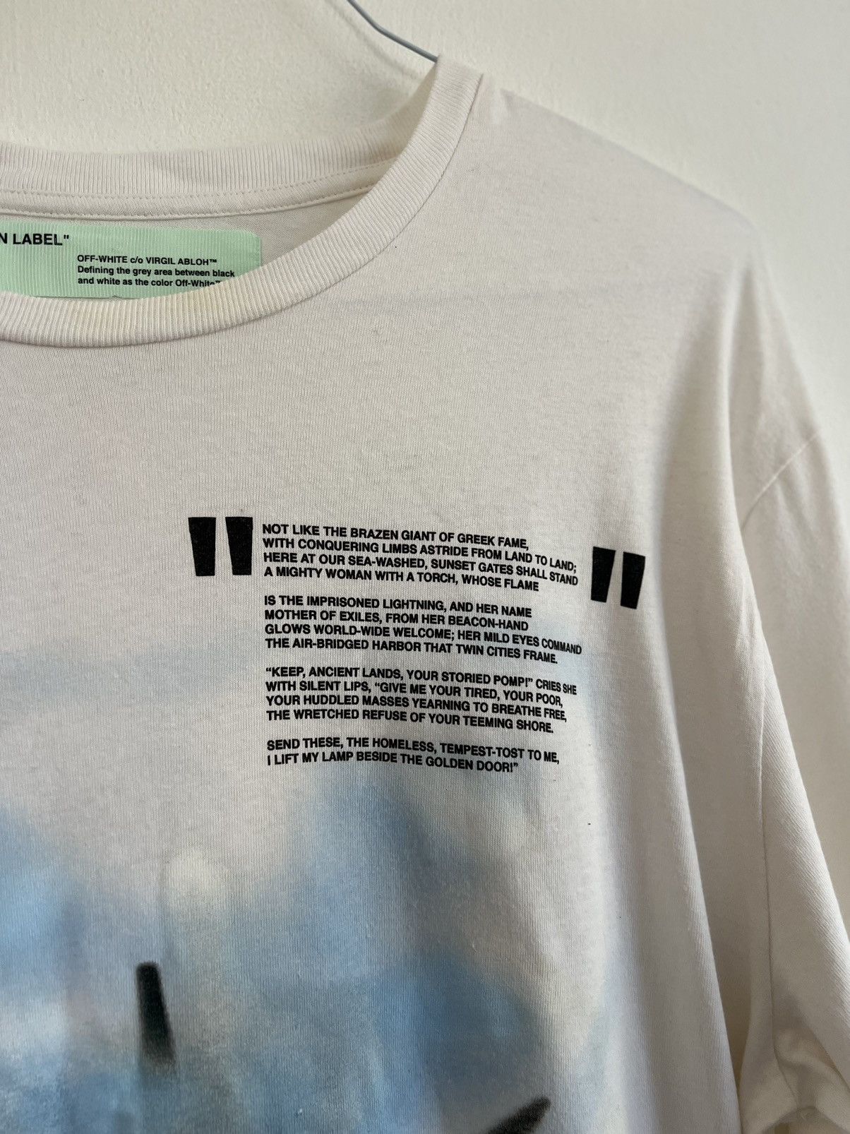 Off-White × Virgil Abloh Off white Statue OF Liberty Long Sleeve TEE Size US L / EU 52-54 / 3 - 7 Thumbnail