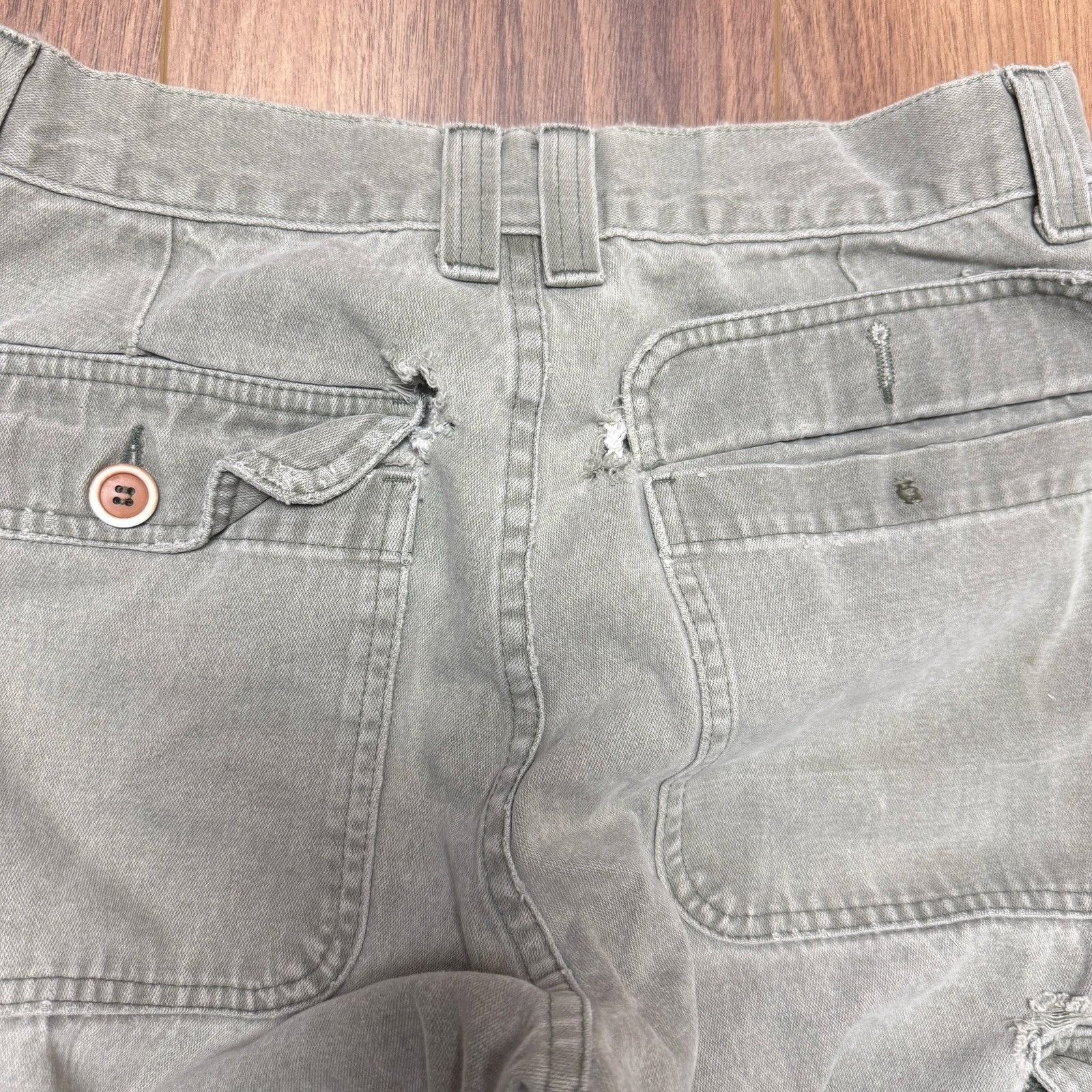 Billabong Vintage 90s Billabong Baggy Cargo Pants Mens 32 (30x30.5) Gr Size US 32 / EU 48 - 10 Thumbnail