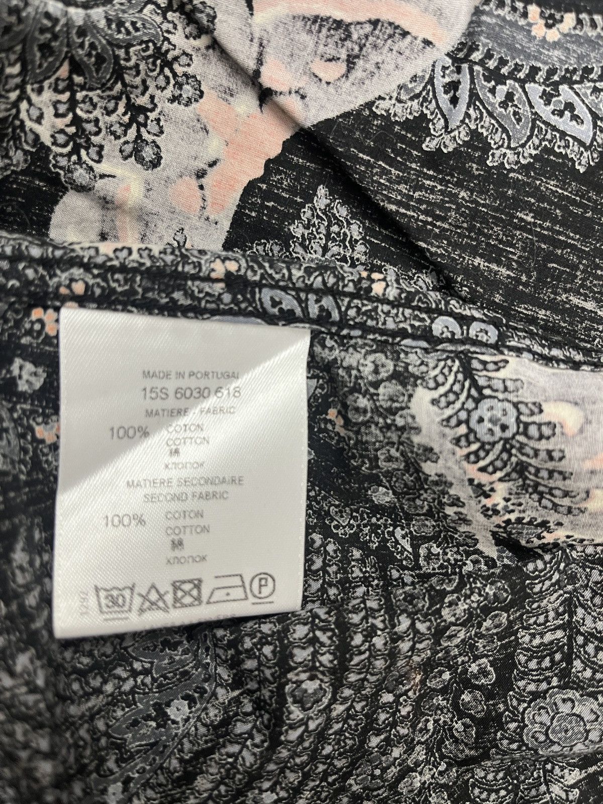 Givenchy Givenchy SS15 Koi Paisley Shirt w/ Orange Panel (Tisci) Size US M / EU 48-50 / 2 - 11 Thumbnail