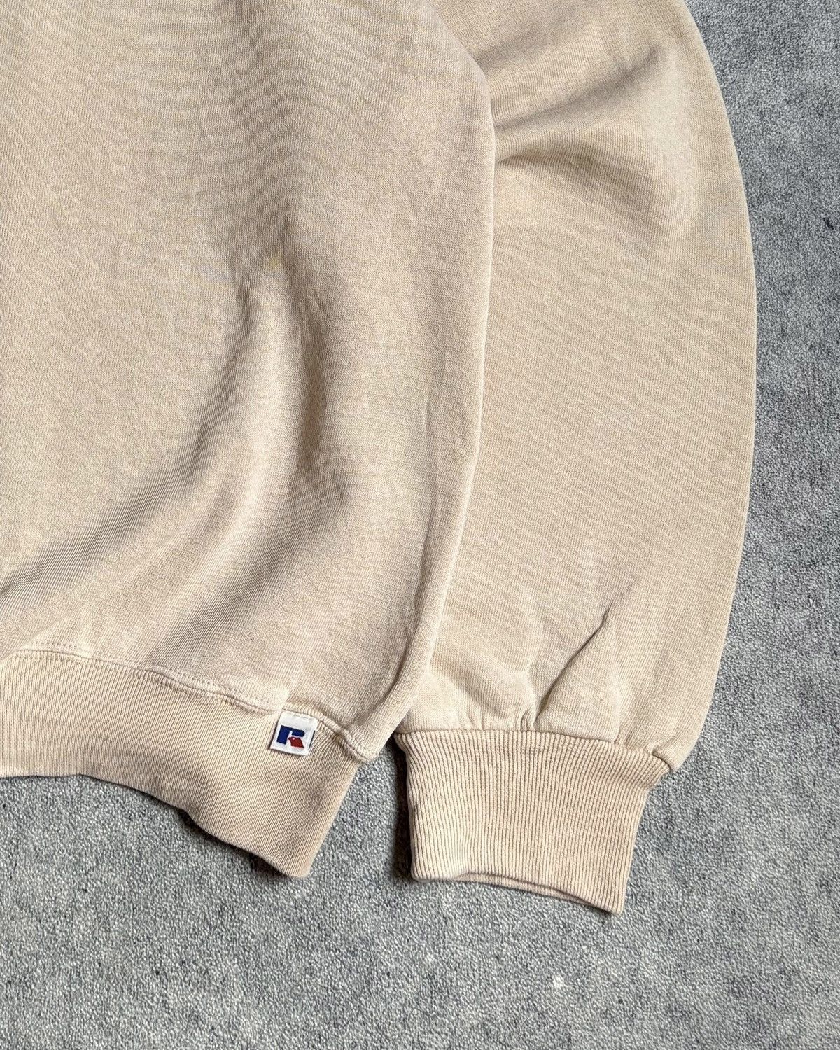 Russell Athletic 2000s Beige Cream Russell Sweatshirt Size US XL / EU 56 / 4 - 3 Thumbnail