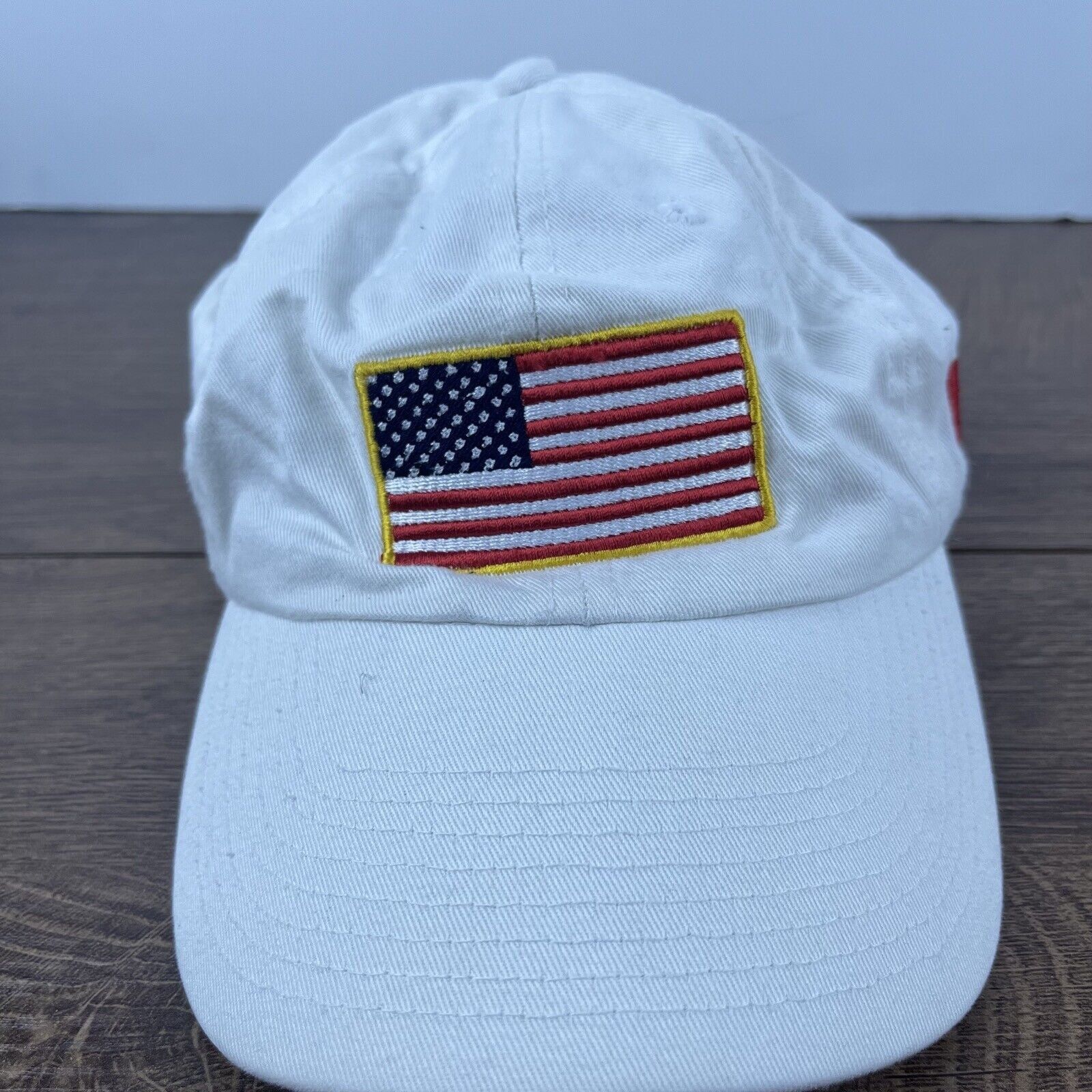 Other USA Flag Hat American Flag Adjustable Hat White Adjustable H Size ONE SIZE - 1 Thumbnail