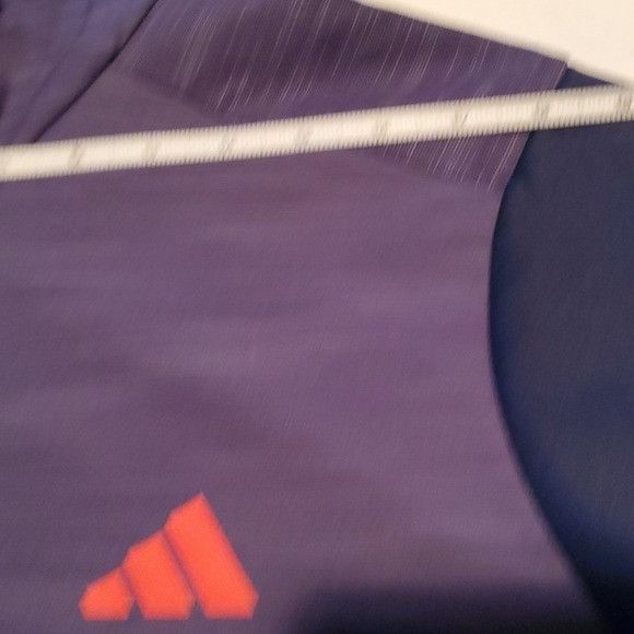 Adidas Adidas Textured Anorak Blue 2-Toned Cinched Sz. L Hoodie Size US L / EU 52-54 / 3 - 15 Thumbnail
