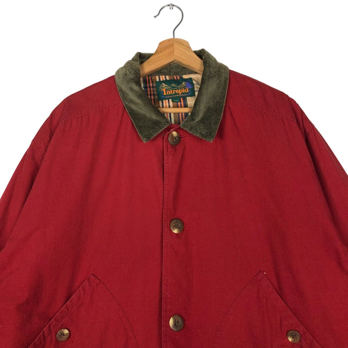 Japanese Brand 🔥90’s Intrepid Chore Jacket Cargo Blanket Lining Tartan Size US L / EU 52-54 / 3 - 3 Thumbnail