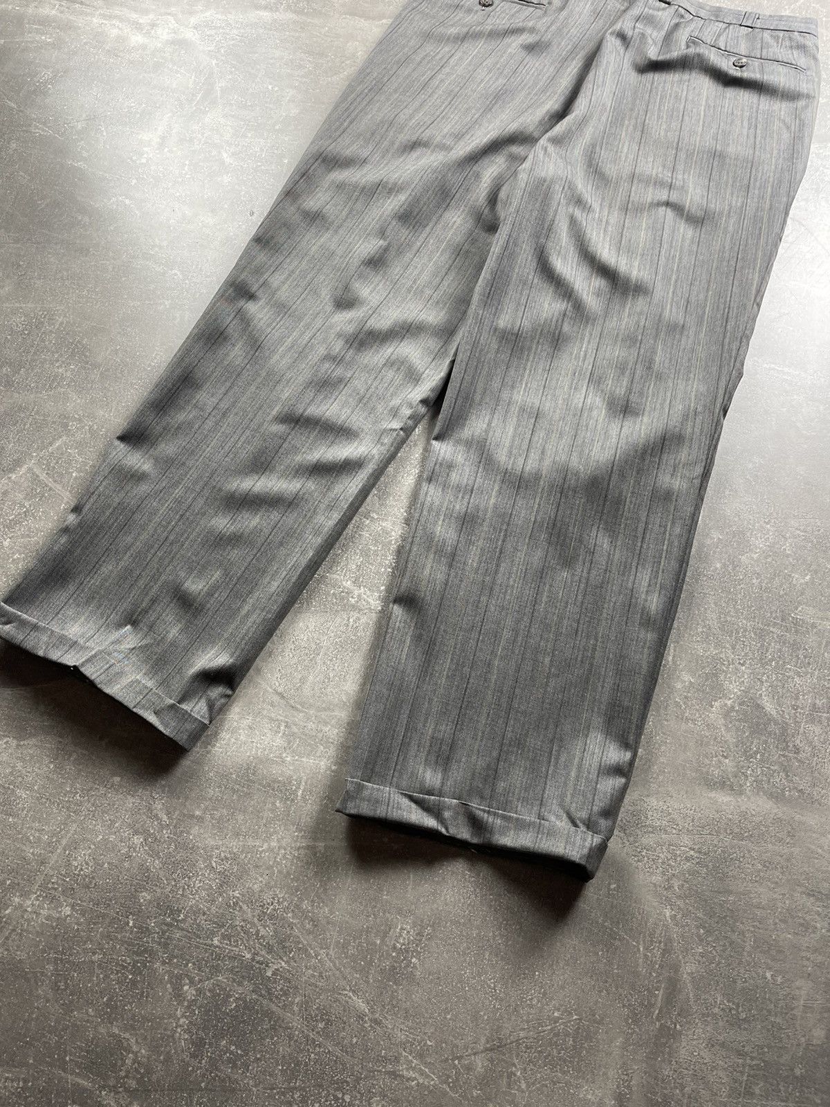 Yves Saint Laurent Yves Saint Laurent Difusion Hommes Double-Breasted Wool Suit Size 48R - 18 Thumbnail