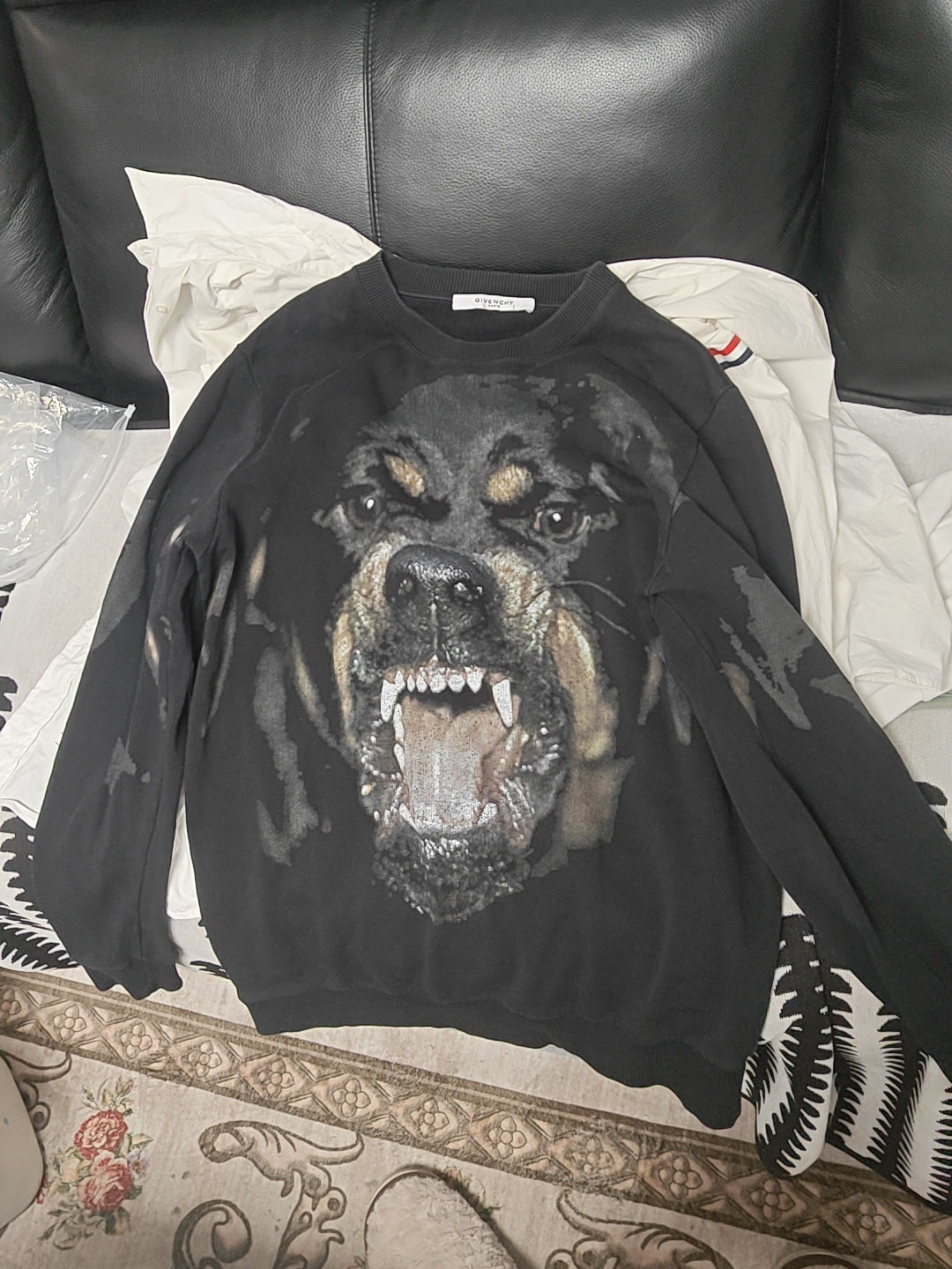 Givenchy Rottweiler Graphic Sweatshirt Size S