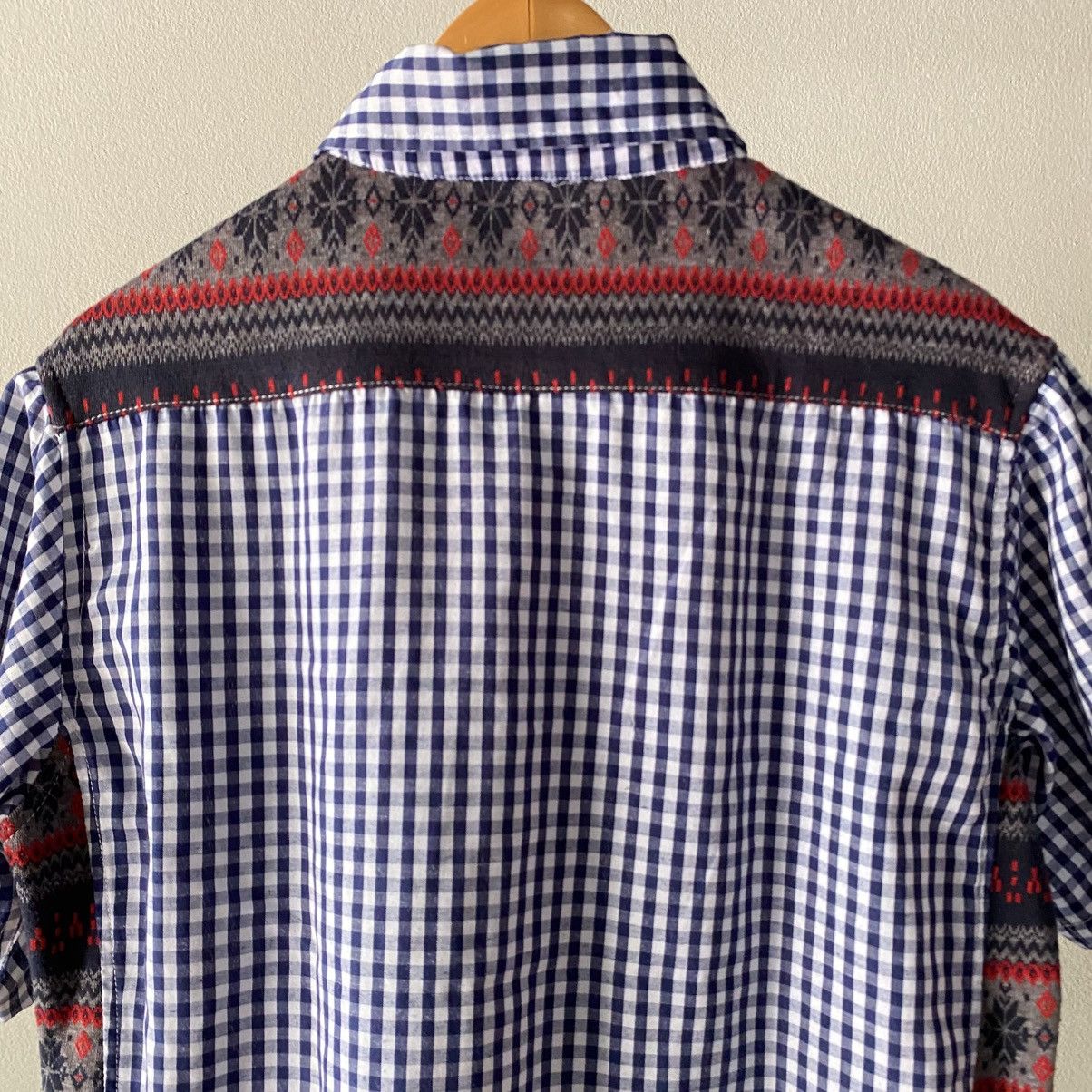 Comme des Garcons × Comme des Garcons Homme Plus COMME des GARCONS Patchwork Checkered Fusion Shirt Size US L / EU 52-54 / 3 - 7 Thumbnail