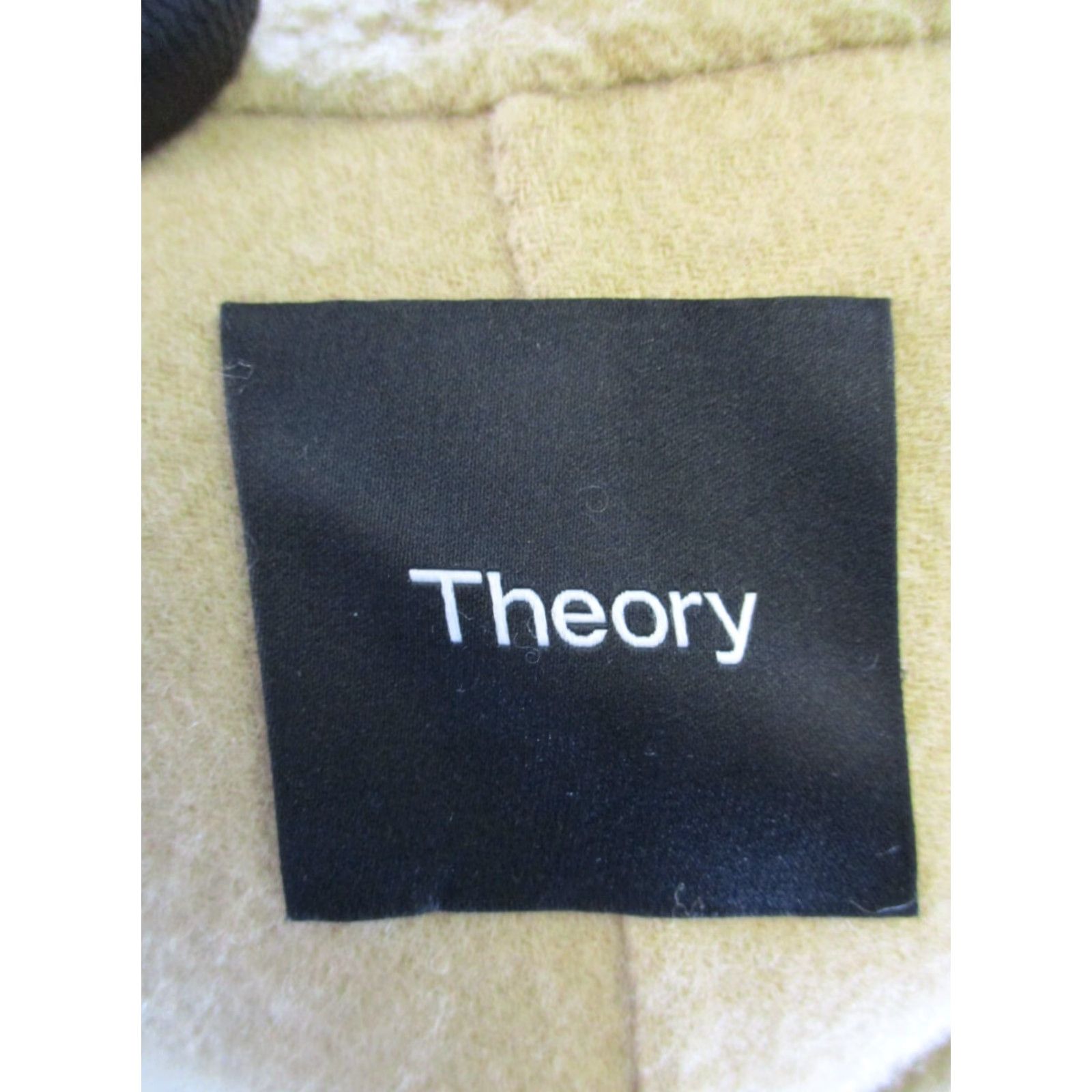 Vintage VINTAGE Thoery Over Coat Womens S Brown Wool Open Front Jacket Coat Size S / US 4 / IT 40 - 3 Thumbnail