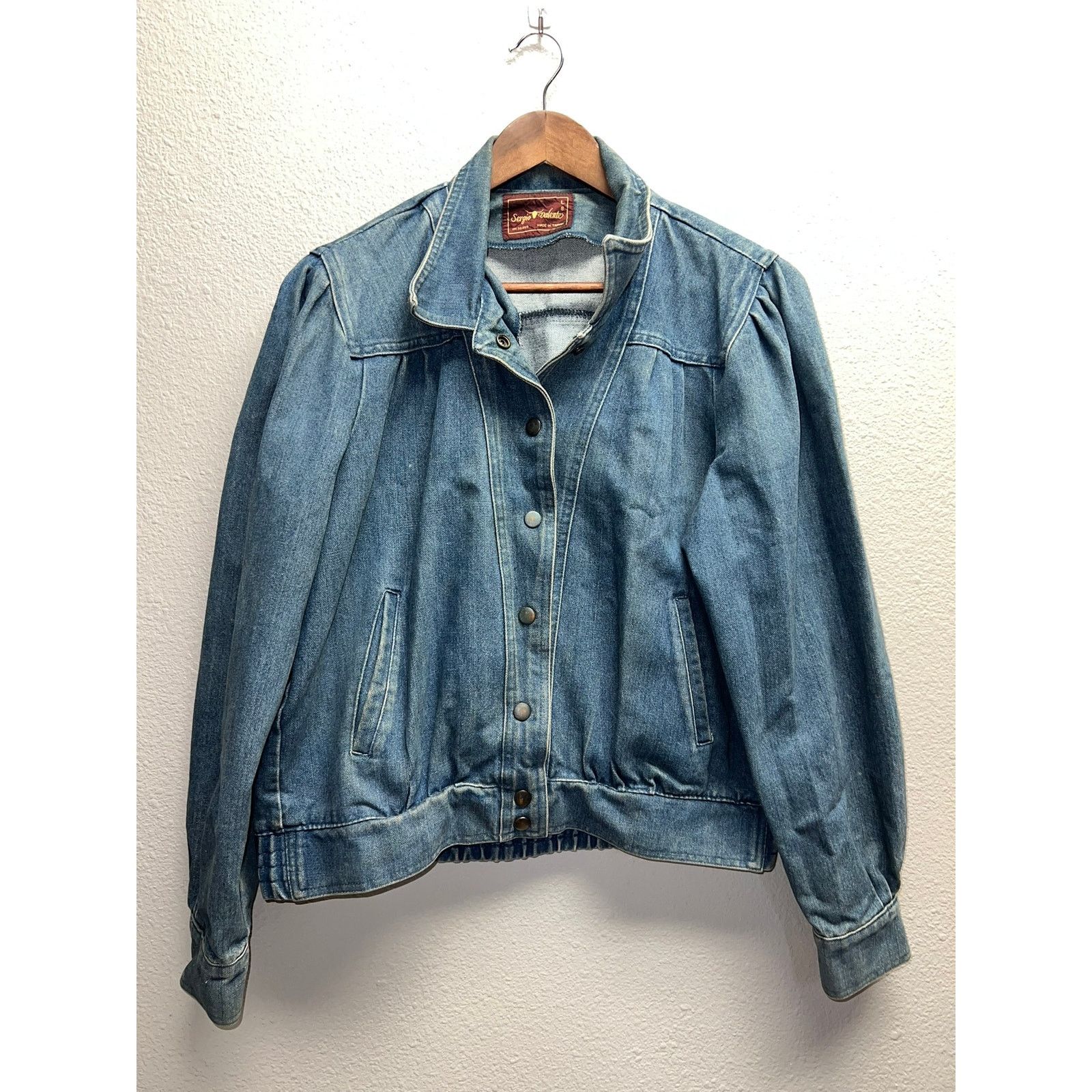 Vintage Womens Vintage Sergio Valente Denim Jacket Button Up 90s l Size L / US 10 / IT 46 - 1 Thumbnail