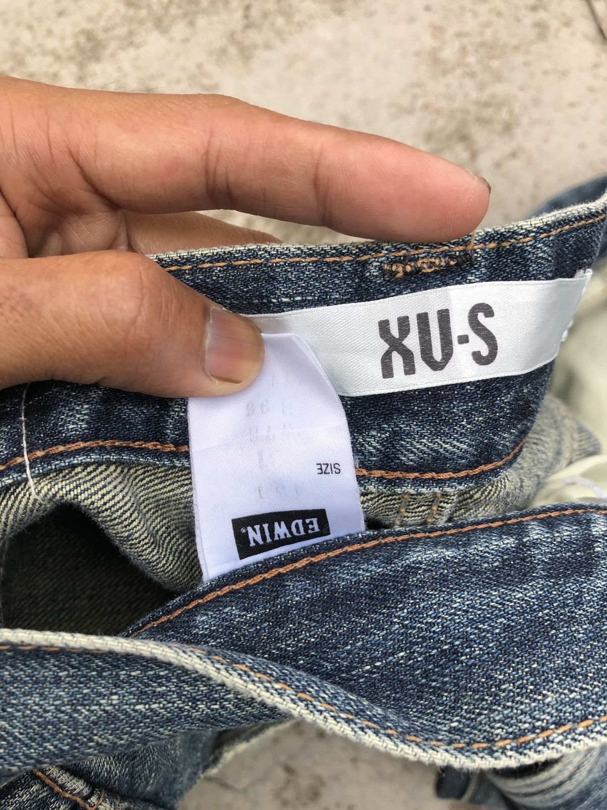 Japanese Brand EDWIN XVS DISTRESSED DENIM Size US 31 - 3 Thumbnail