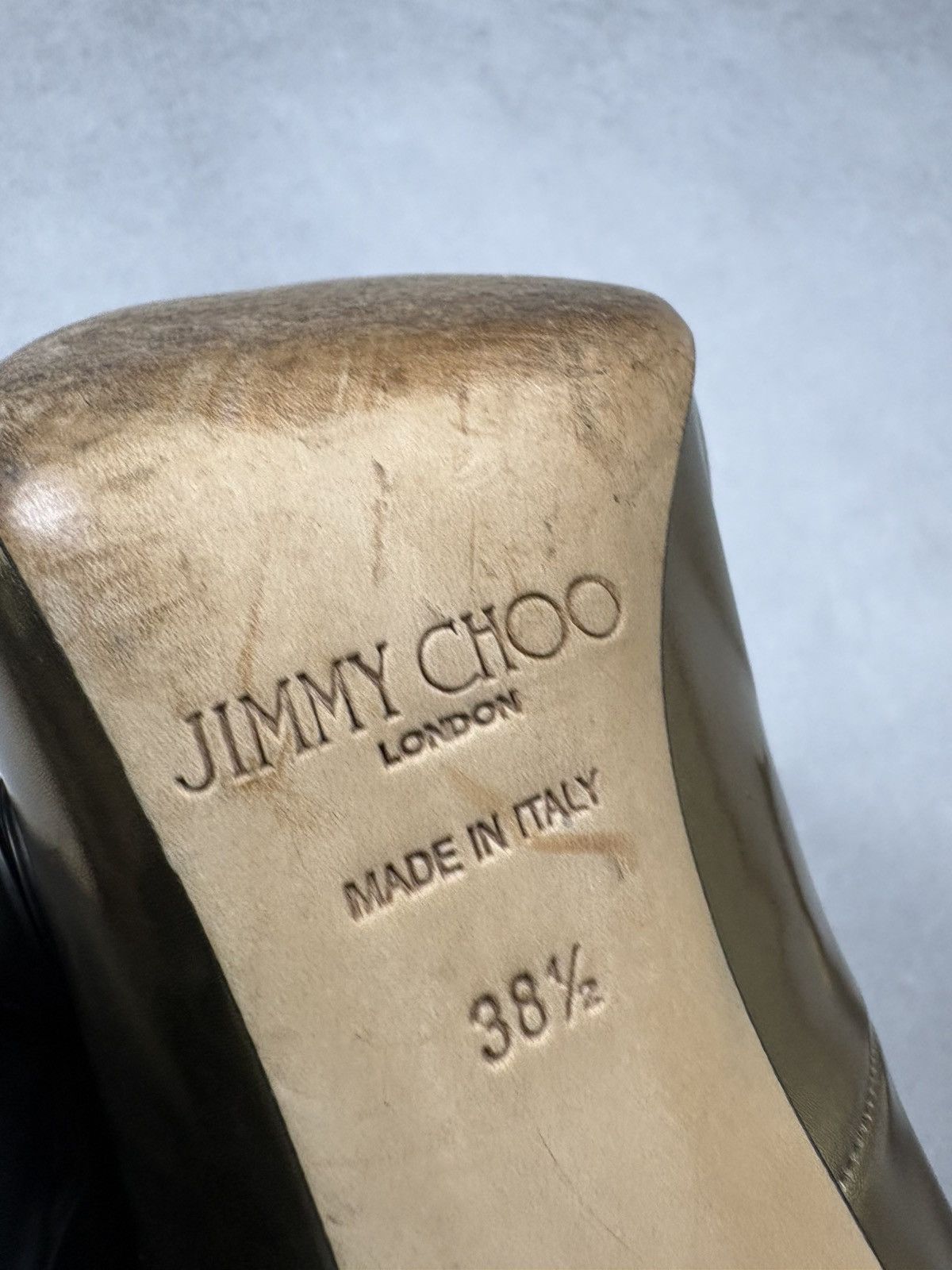 Jimmy Choo Jimmy Choo Gold Metallic Leather Pumps Rare Heels Luxury Size US 8.5 / IT 38.5 - 10 Thumbnail