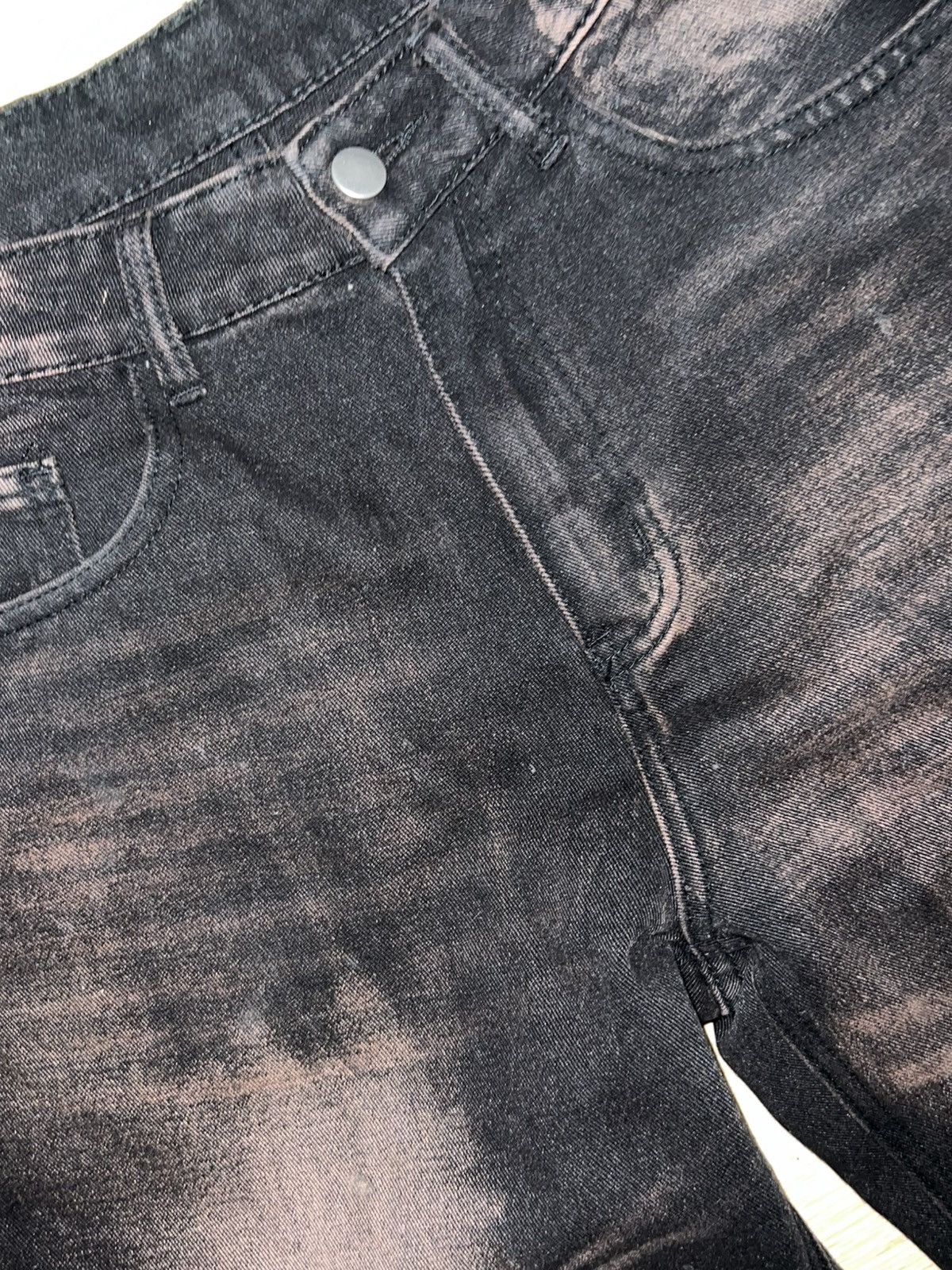 Other No brand bleached black jeans Size US 30 / EU 46 - 2 Thumbnail