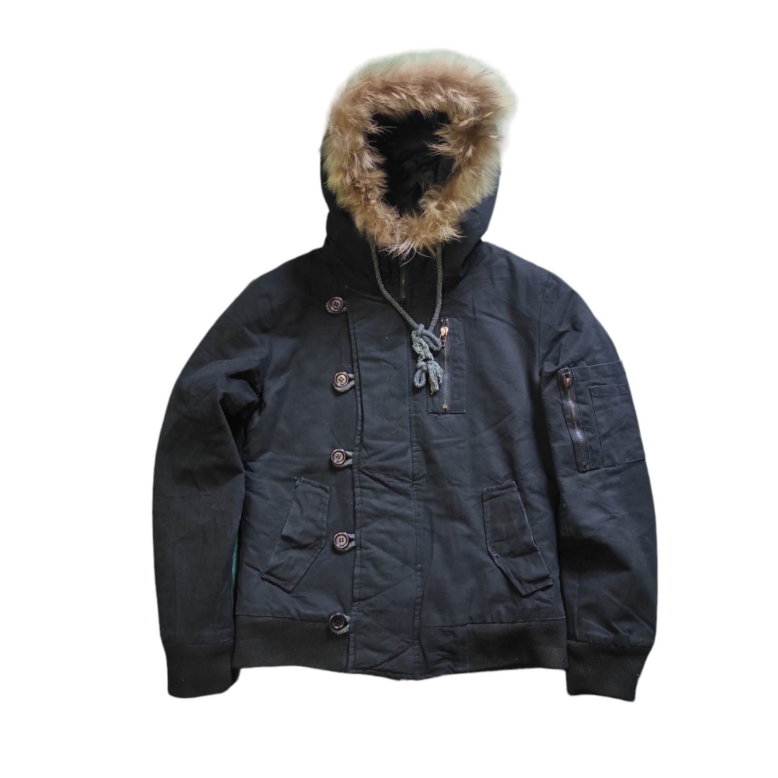 If Six Was Nine W.D.C. Fur Hoodie Jacket ifsixwasnine lgb Style Size US S / EU 44-46 / 1 - 2 Thumbnail