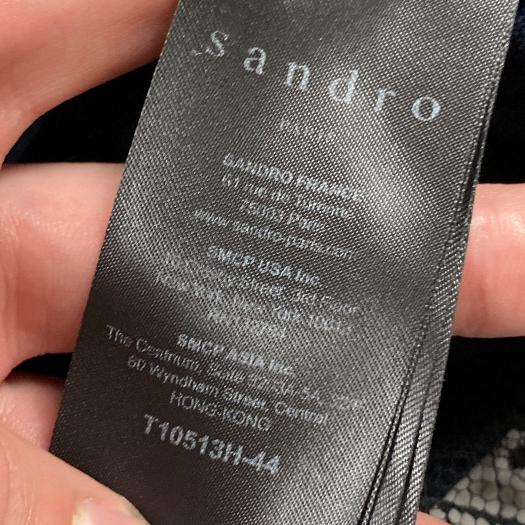 Sandro Sandro Paris Womens Linen Tunic Top Lace Trim Blue Black Long Sleeve Size 2 - Blouse, Tunic, Linen, Women, Regular Fit Size XS / US 0-2 / IT 36-38 - 6 Thumbnail