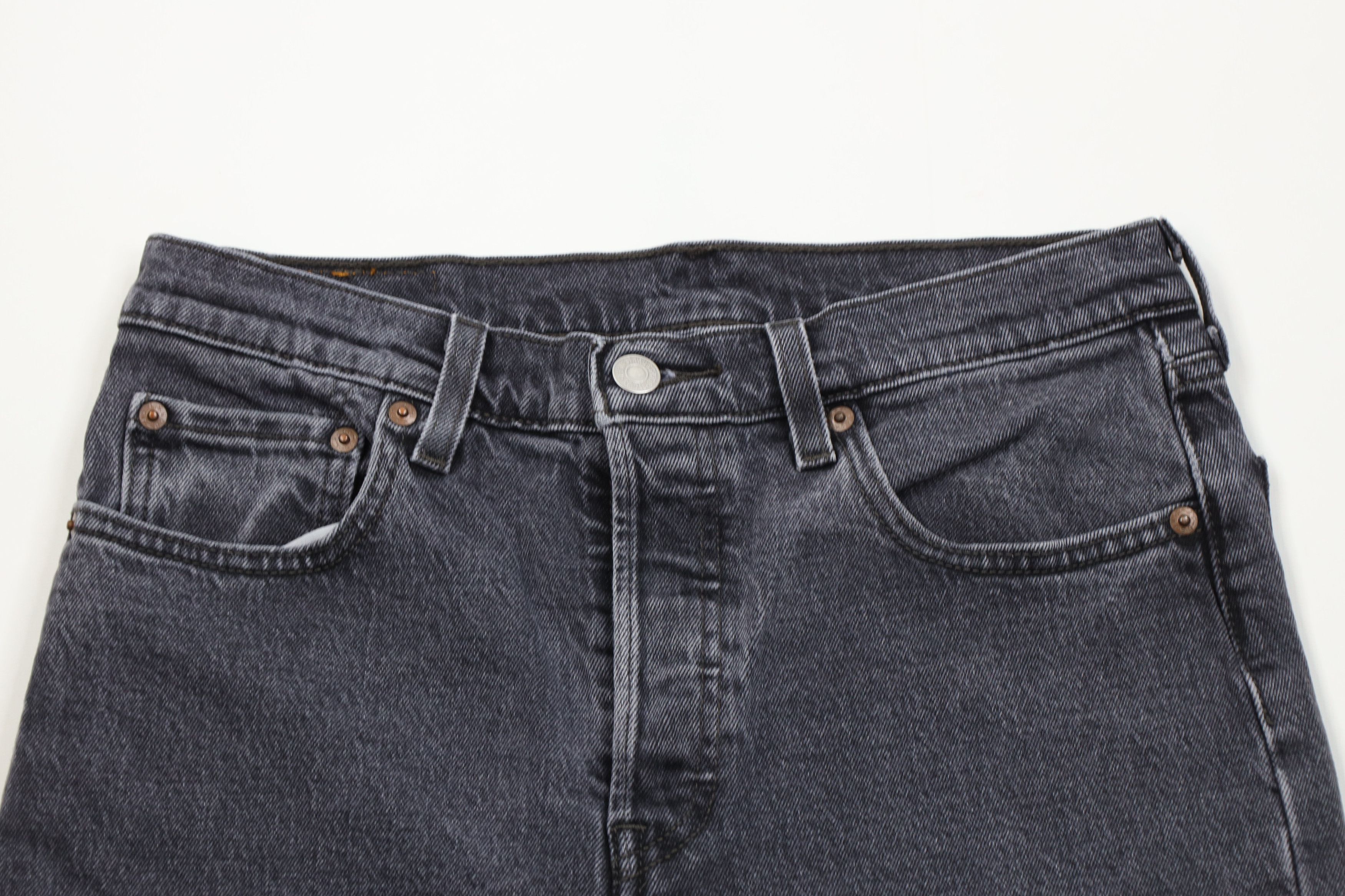 Levi's Vintage Y2K Levis 501xx Button Fly Original Jeans Black Size 28" / US 6 / IT 42 - 2 Thumbnail