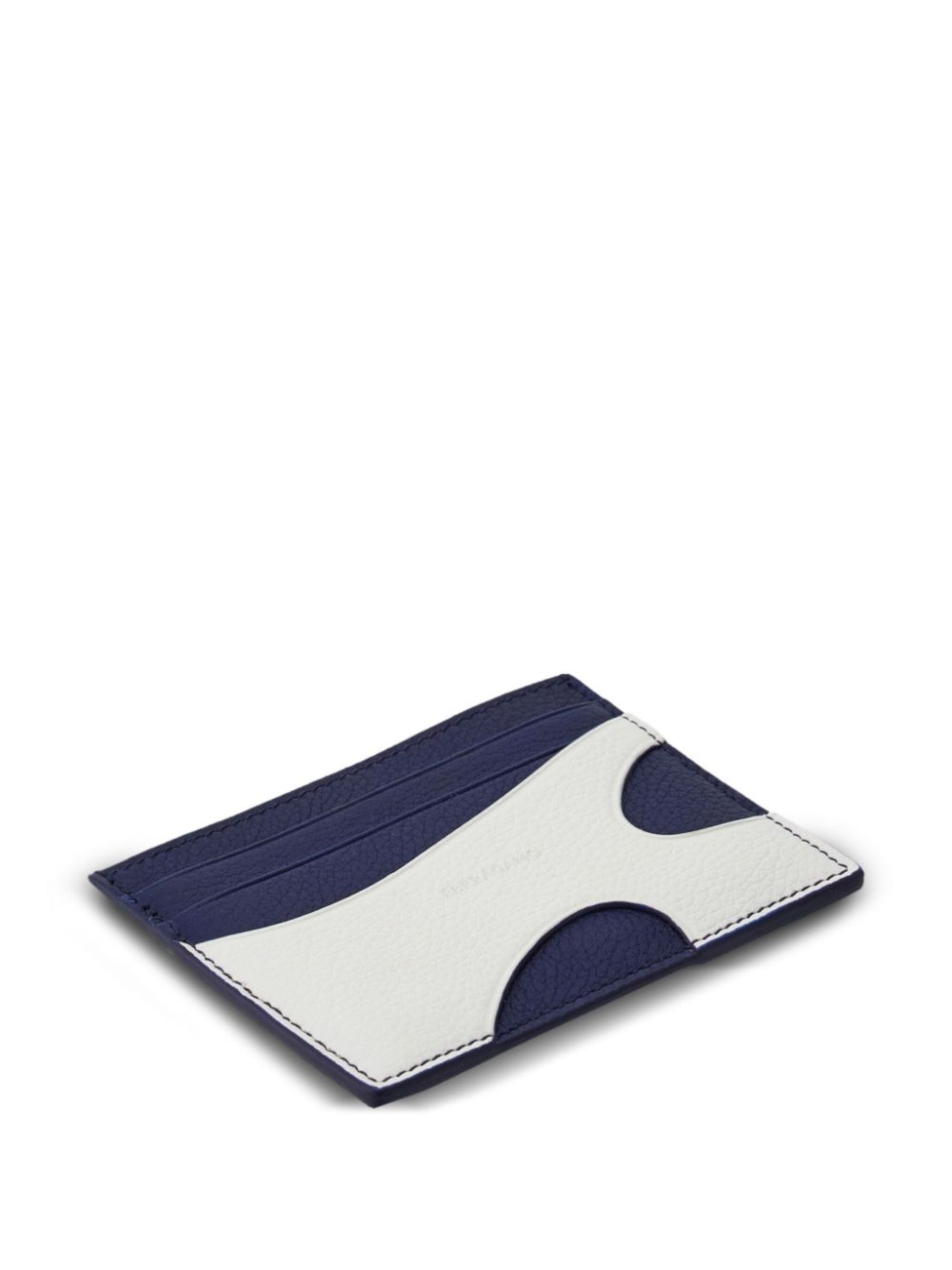 Salvatore Ferragamo o1s1rm0924 Size: OS / Cut Out leather Wallet in Blue/White Size ONE SIZE - 3 Thumbnail