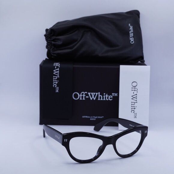 Off-White 🕶️ New Off-White OERJ076 STYLE 76 1000 Eyeglasses - Black Size ONE SIZE - 9 Thumbnail