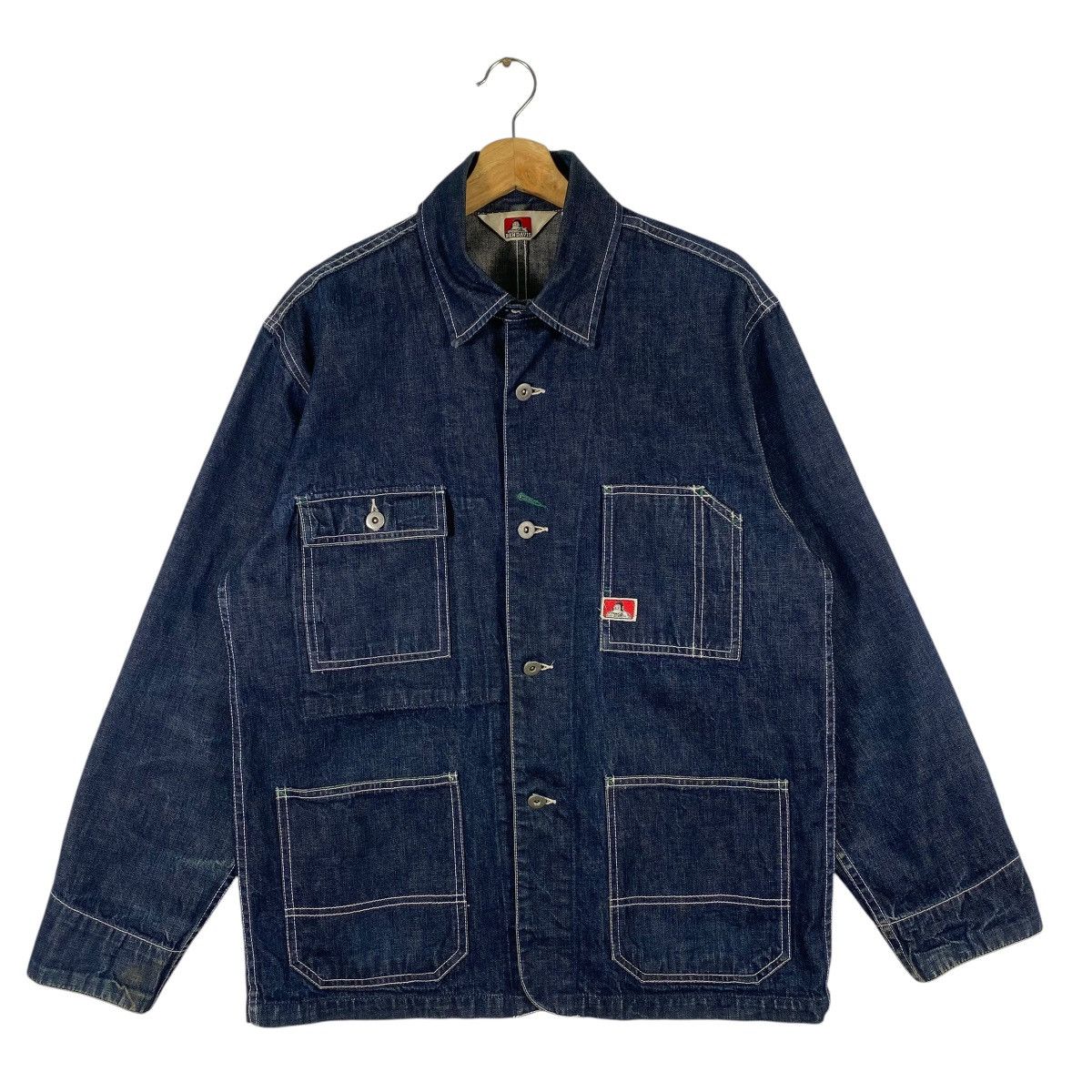 Ben Davis × Vintage Vintage Ben Davis Chore Button Jacket M Size Indogo Colour Size US M / EU 48-50 / 2 - 1 Thumbnail