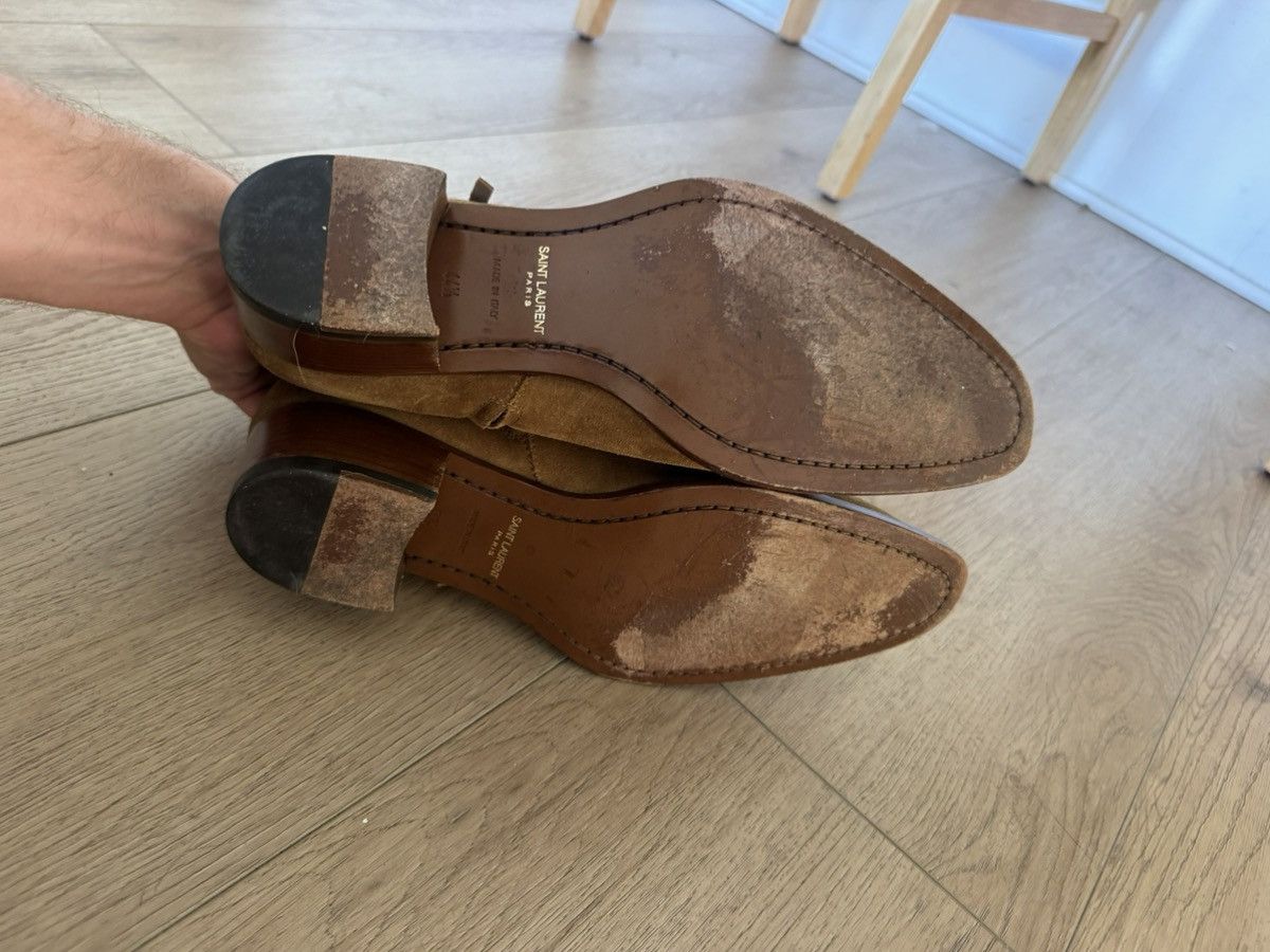 Saint Laurent Paris Hedi Suede Fringe Wyatts 44.5 Size US 11.5 / EU 44-45 - 7 Thumbnail