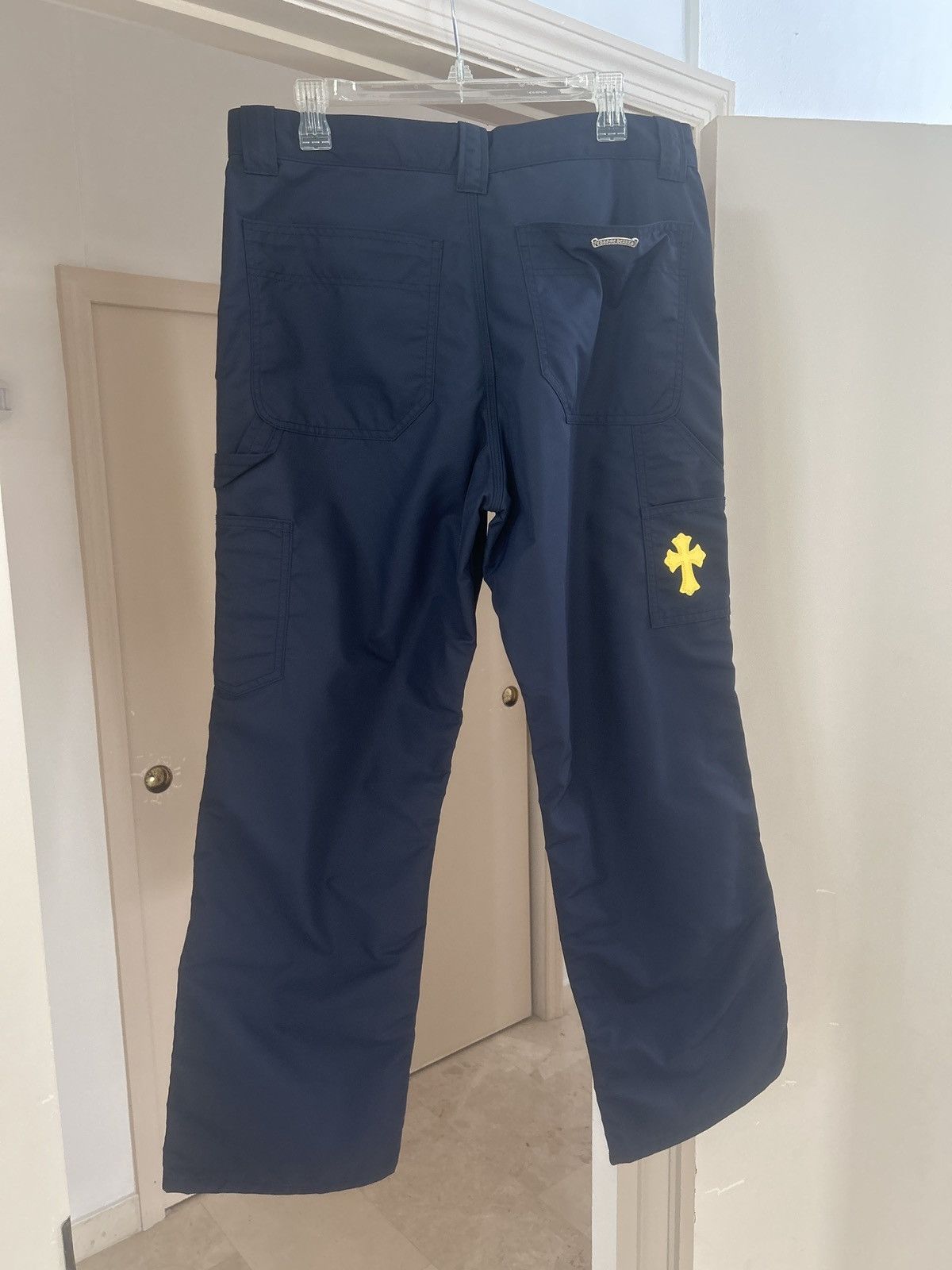 Chrome Hearts Chrome Hearts Blue Carpenters with Yellow Patch and Leather Size US 34 / EU 50 - 2 Thumbnail