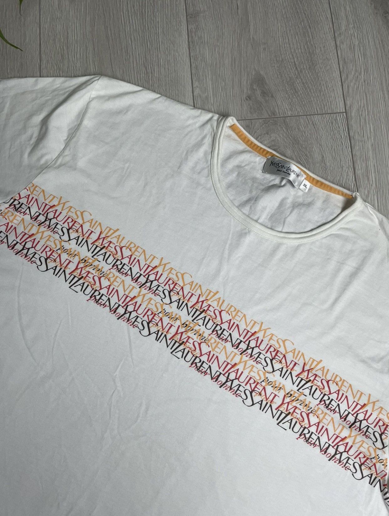Vintage × Yves Saint Laurent Multilogo Yves Saint Laurent Vintage T Shirt Size US XL / EU 56 / 4 - 6 Thumbnail