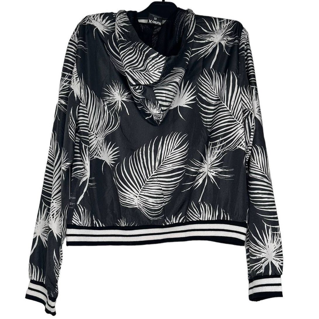 Hurley Hurley Hooded Full-Zip Windbreaker Jacket Palms XS Size XS / US 0-2 / IT 36-38 - 2 Thumbnail
