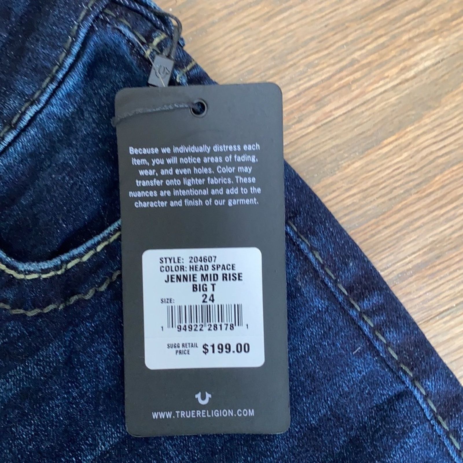 True Religion True Religion Jennie Curvy Mid Rise Super Skinny Jeans Size 24" / US 00 / IT 34 - 2 Thumbnail