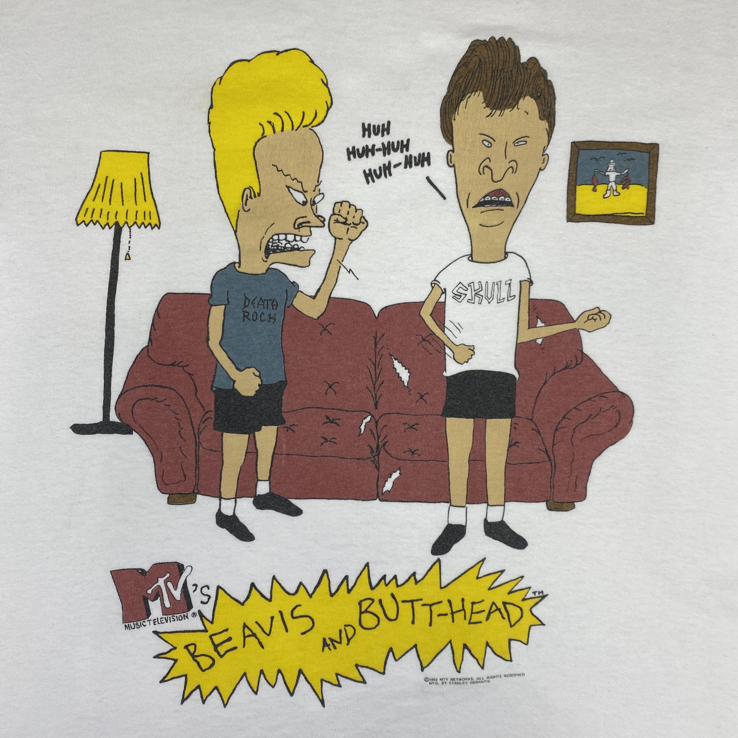 Cartoon Network 1993 Vintage Beavis and Butthead MTV Stanley Desantis -L073 Size US L / EU 52-54 / 3 - 3 Thumbnail